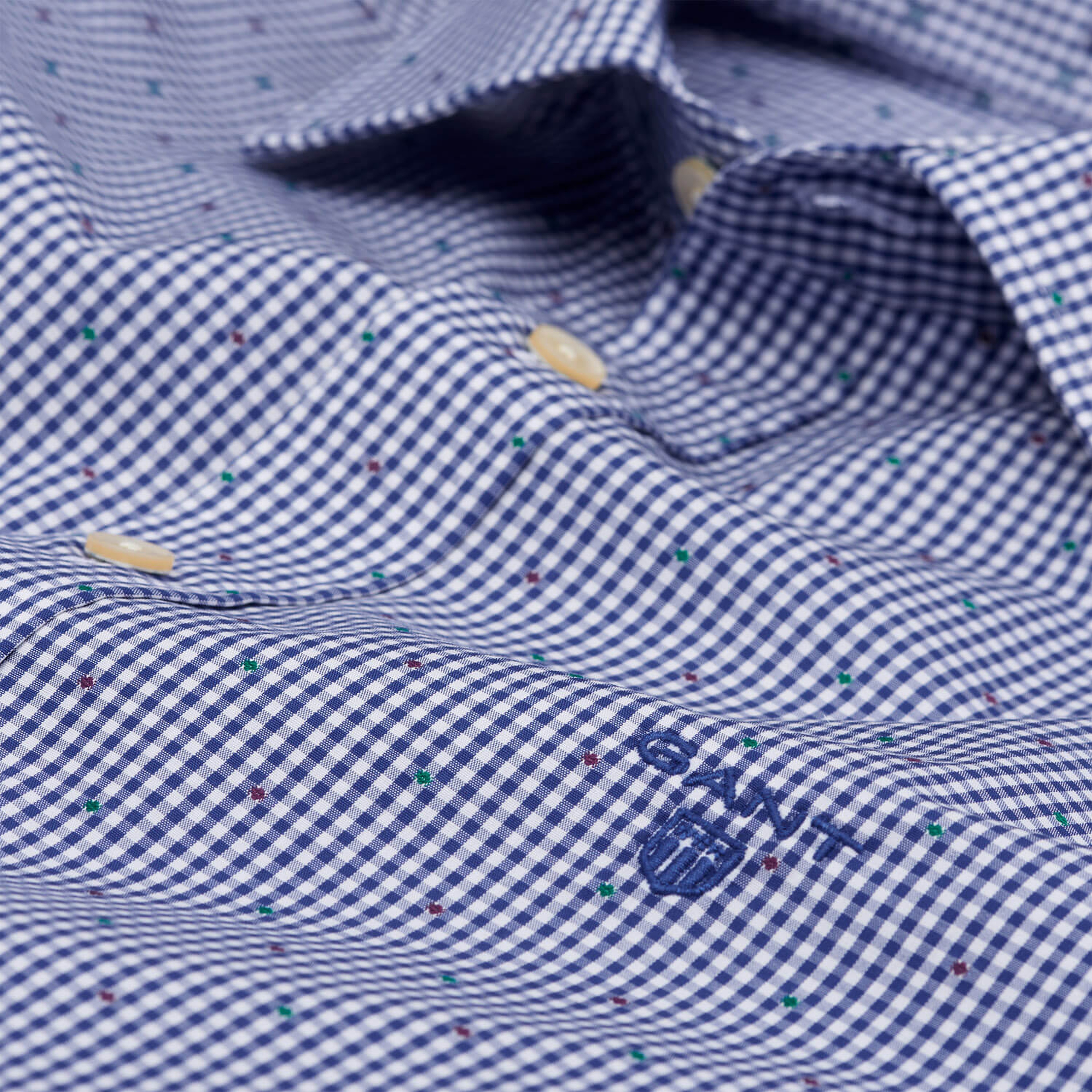 Gant Erkek Lacivert Uzun Kollu Ekstra Slim Fit Gömlek