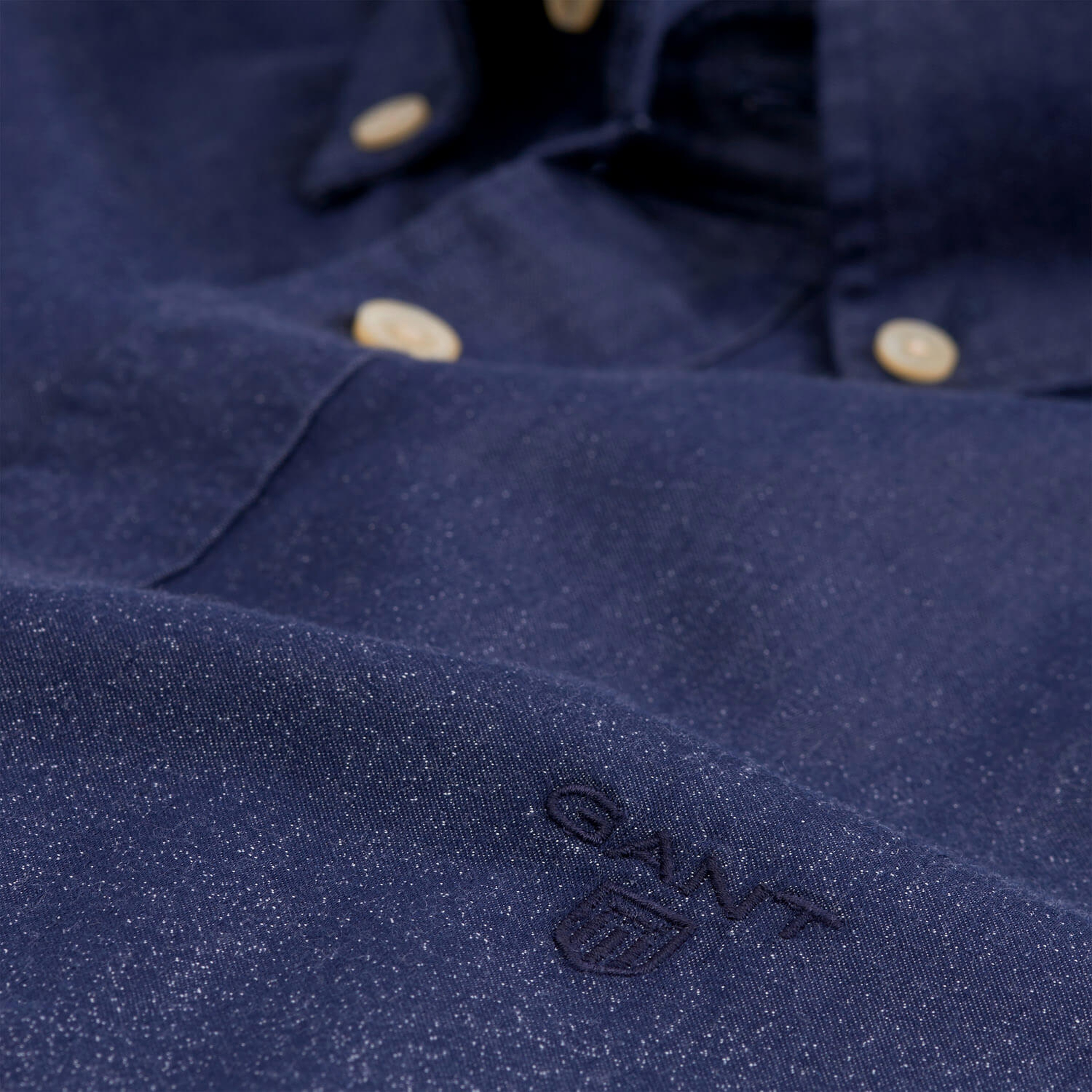 Gant Erkek Uzun Kollu Slim Fit Lacivert  Gömlek