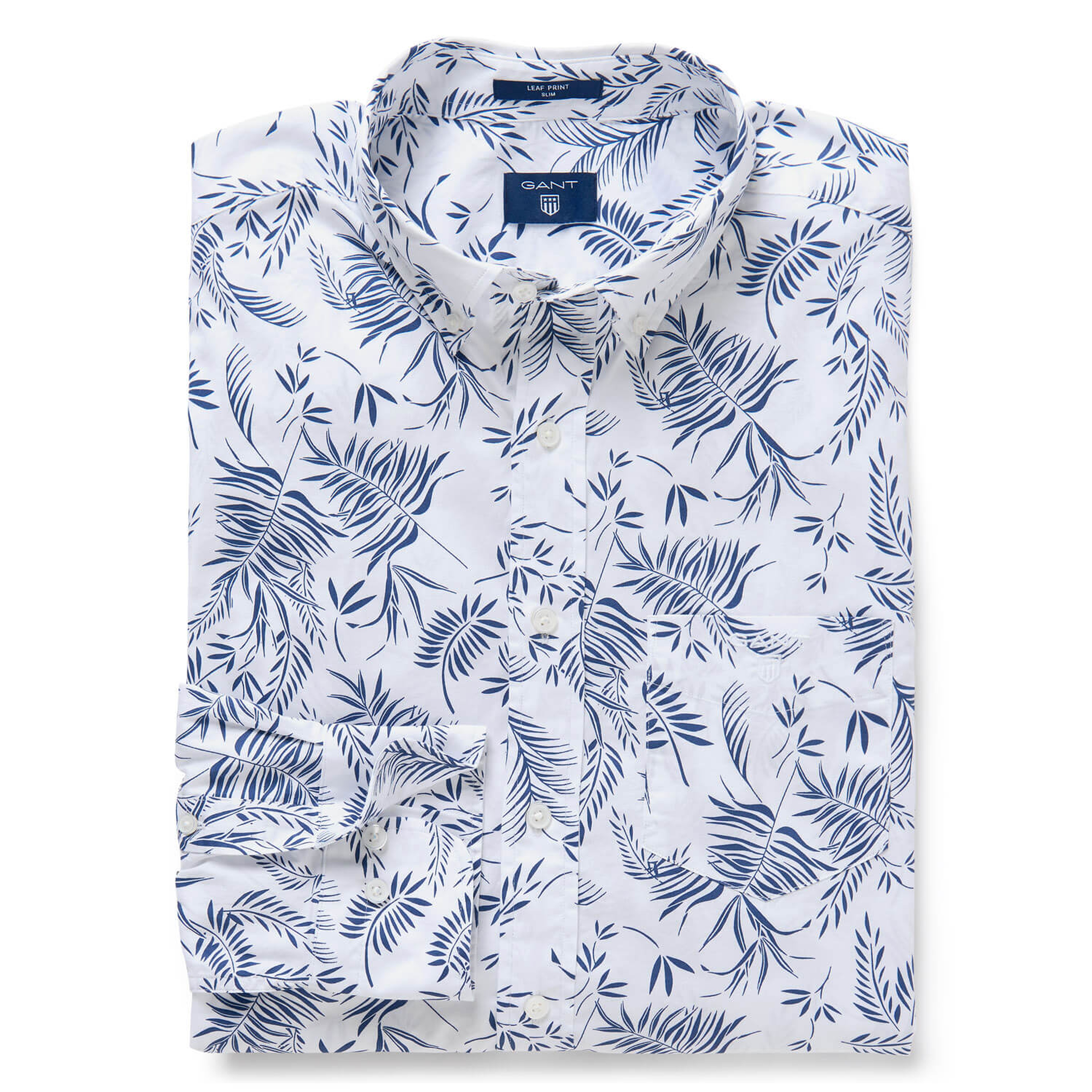 Gant Erkek Beyaz Uzun Kollu Slim Fit Gömlek