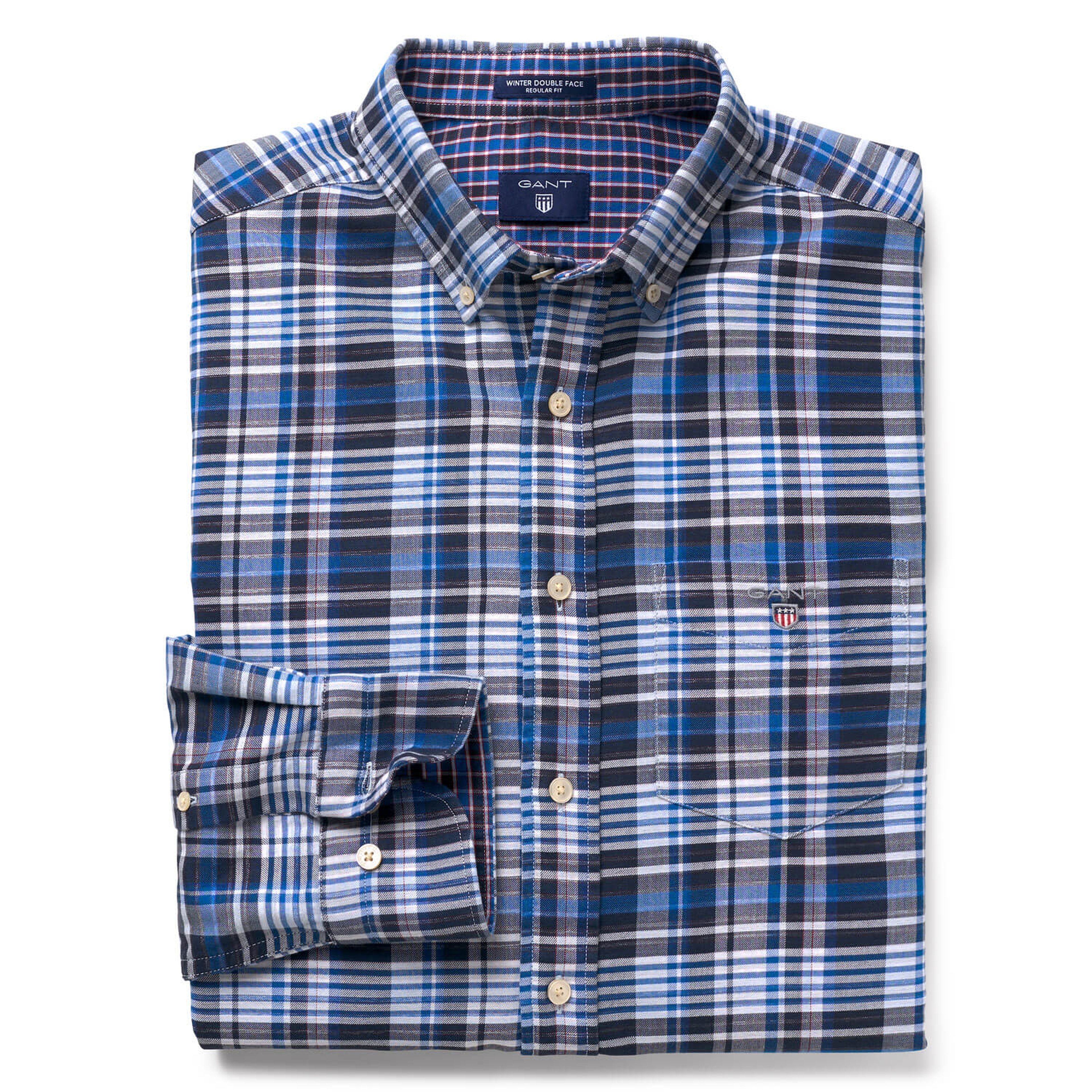 Gant Erkek Lacivert Uzun Kollu Regular Fit Gömlek