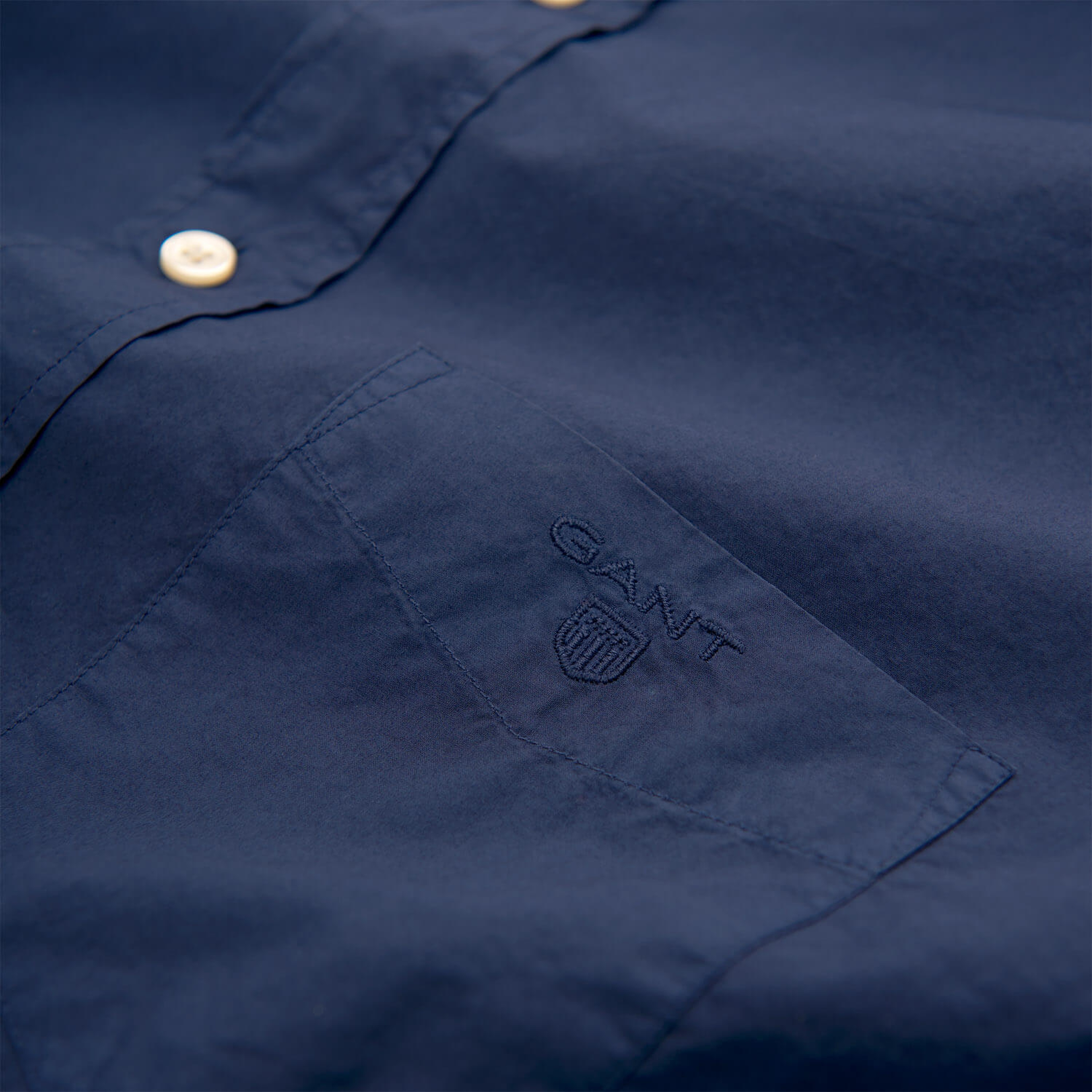 Gant Erkek Lacivert Uzun Kollu Regular Fit Gömlek