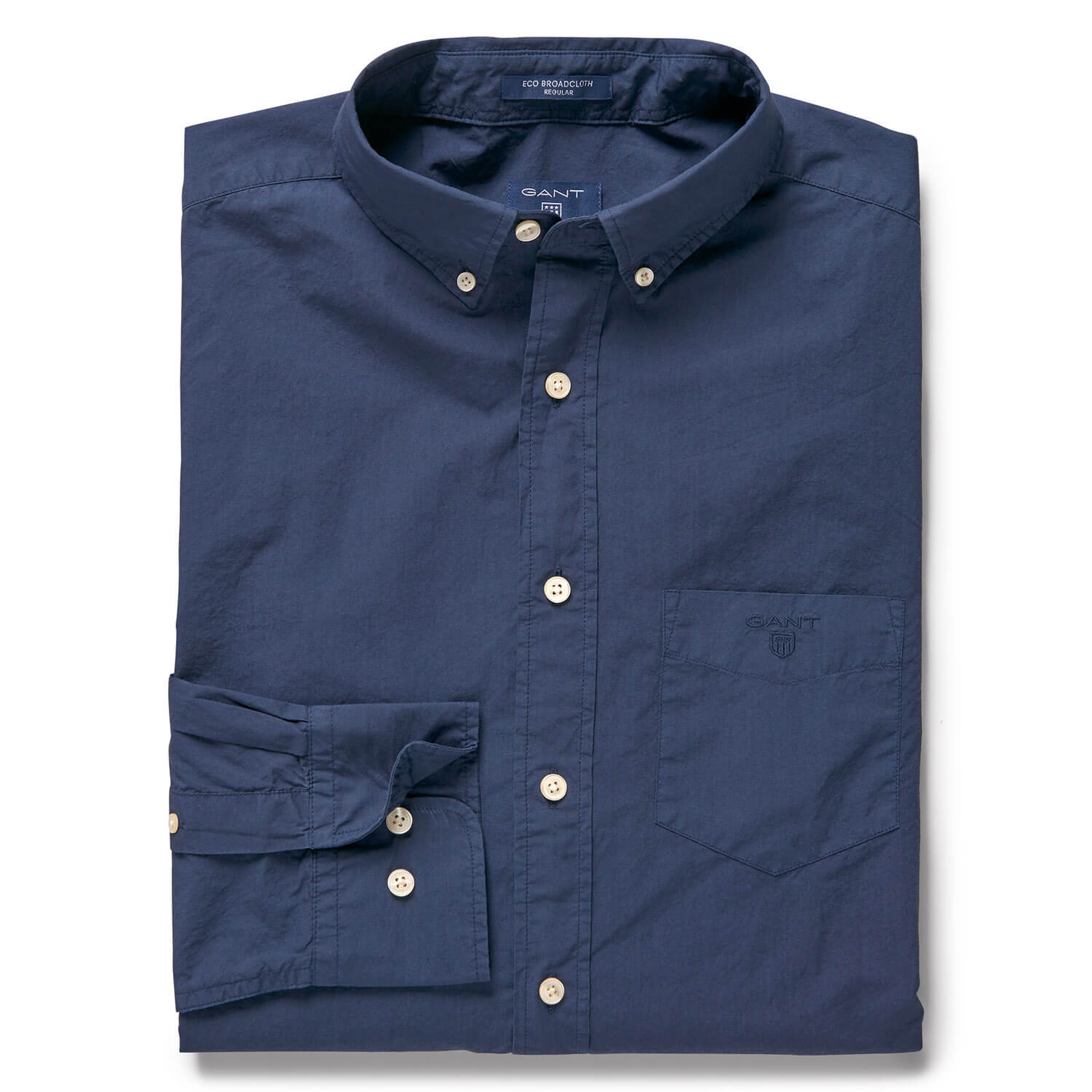 Gant Erkek Lacivert Uzun Kollu Regular Fit Gömlek