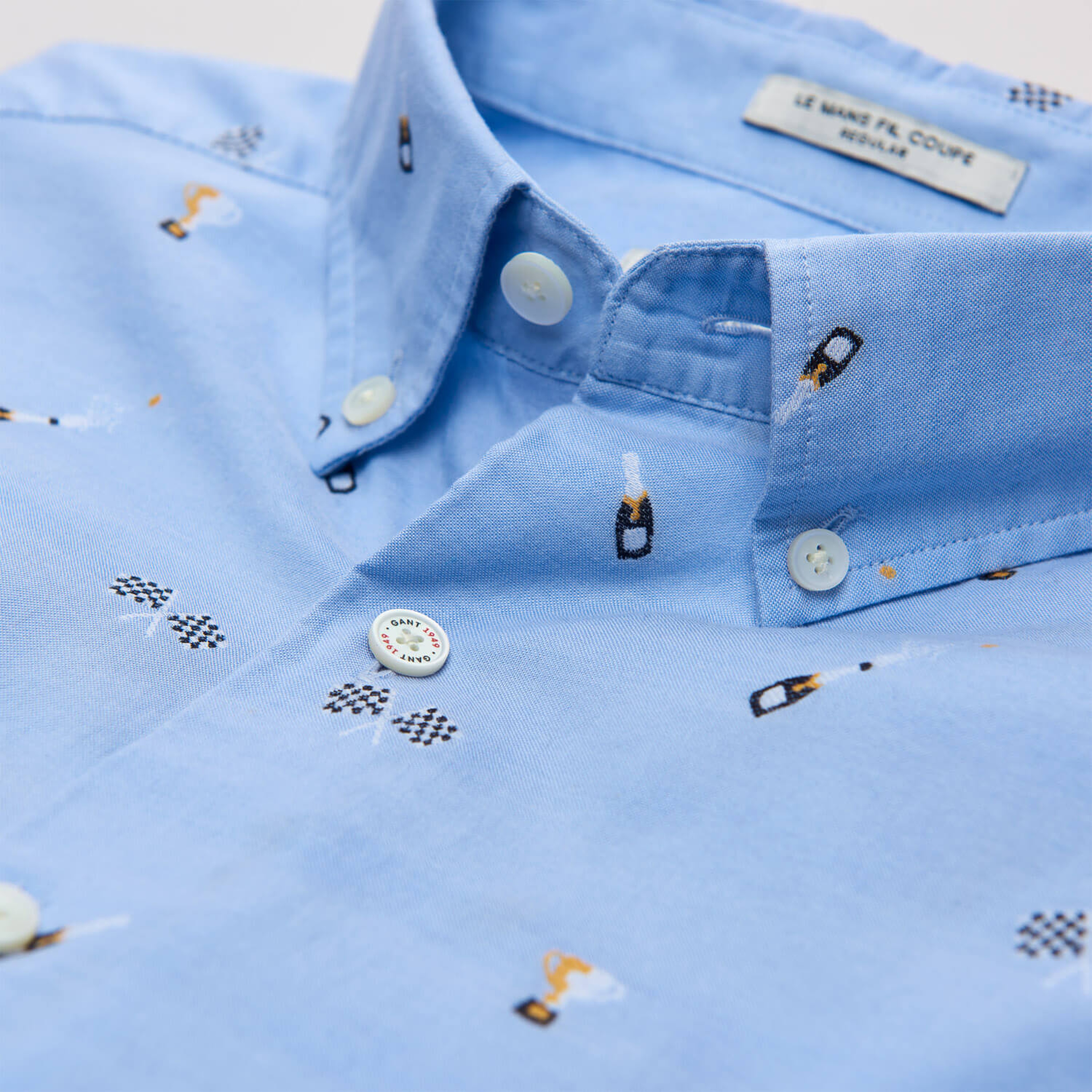 Gant Erkek Mavi Uzun Kollu Regular Fit Gömlek