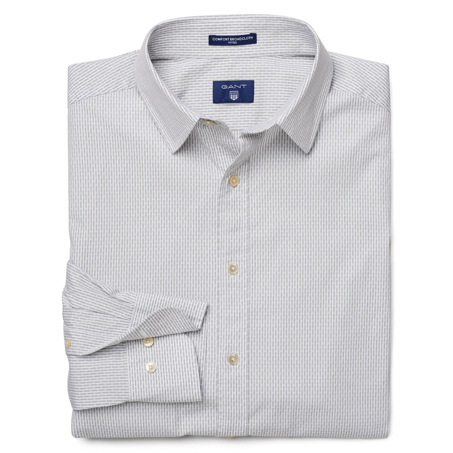 Gant Erkek Gri Uzun Kollu Slim Fit Gömlek