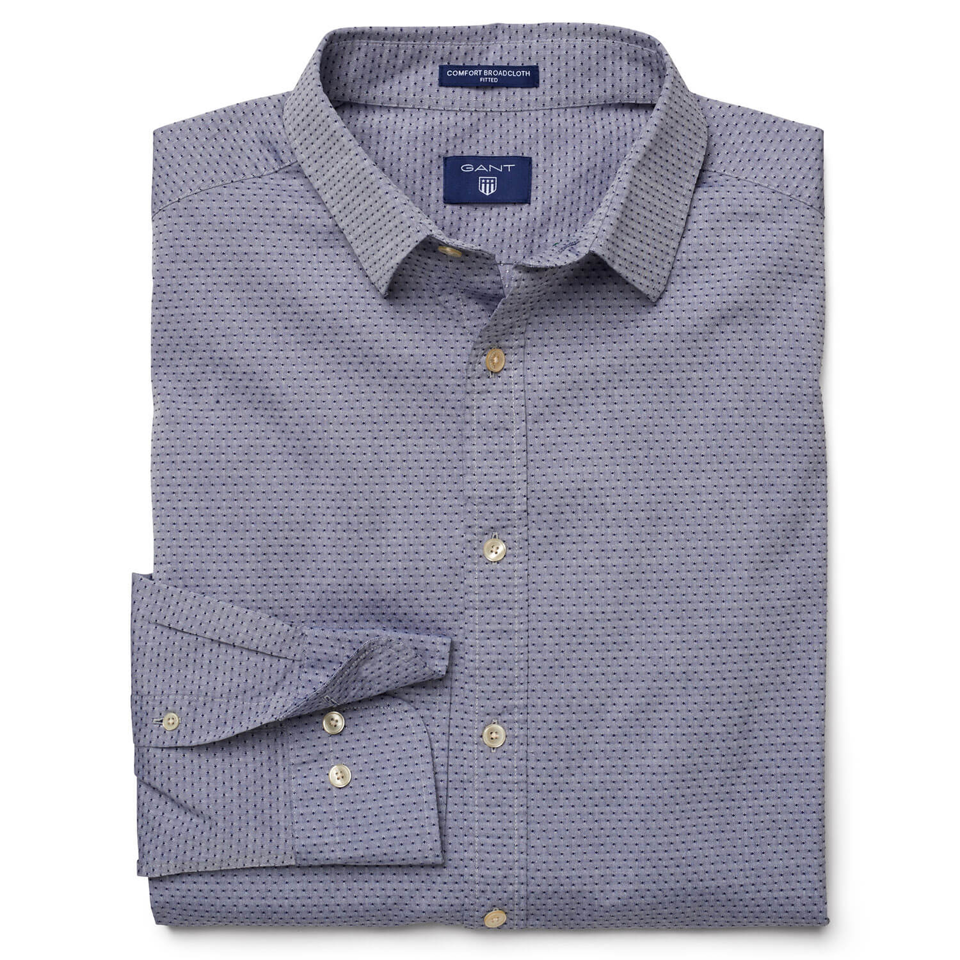 Gant Erkek Lacivert Uzun Kollu Slim Fit Gömlek