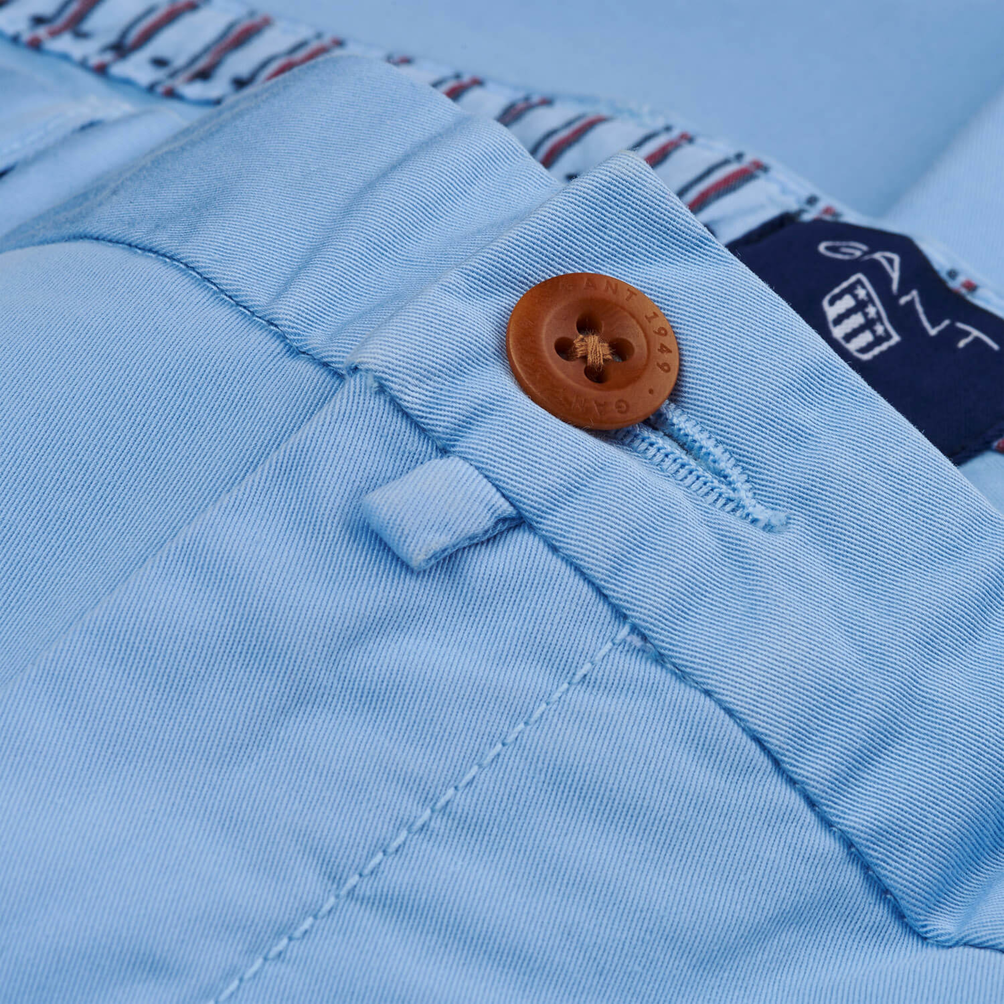 Gant Erkek Mavi Slim Fit Pantolon