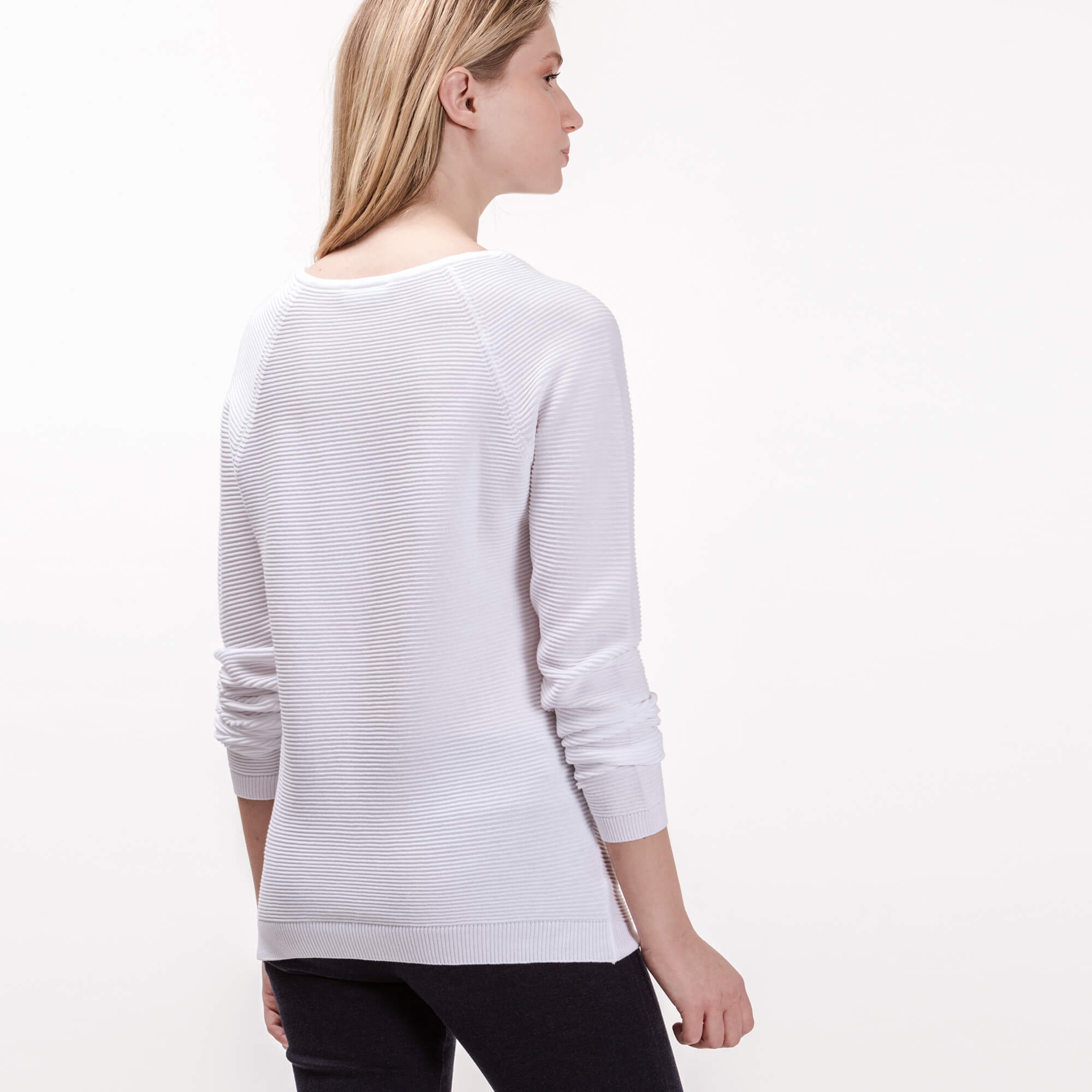 Lacoste Kadın Beyaz Triko