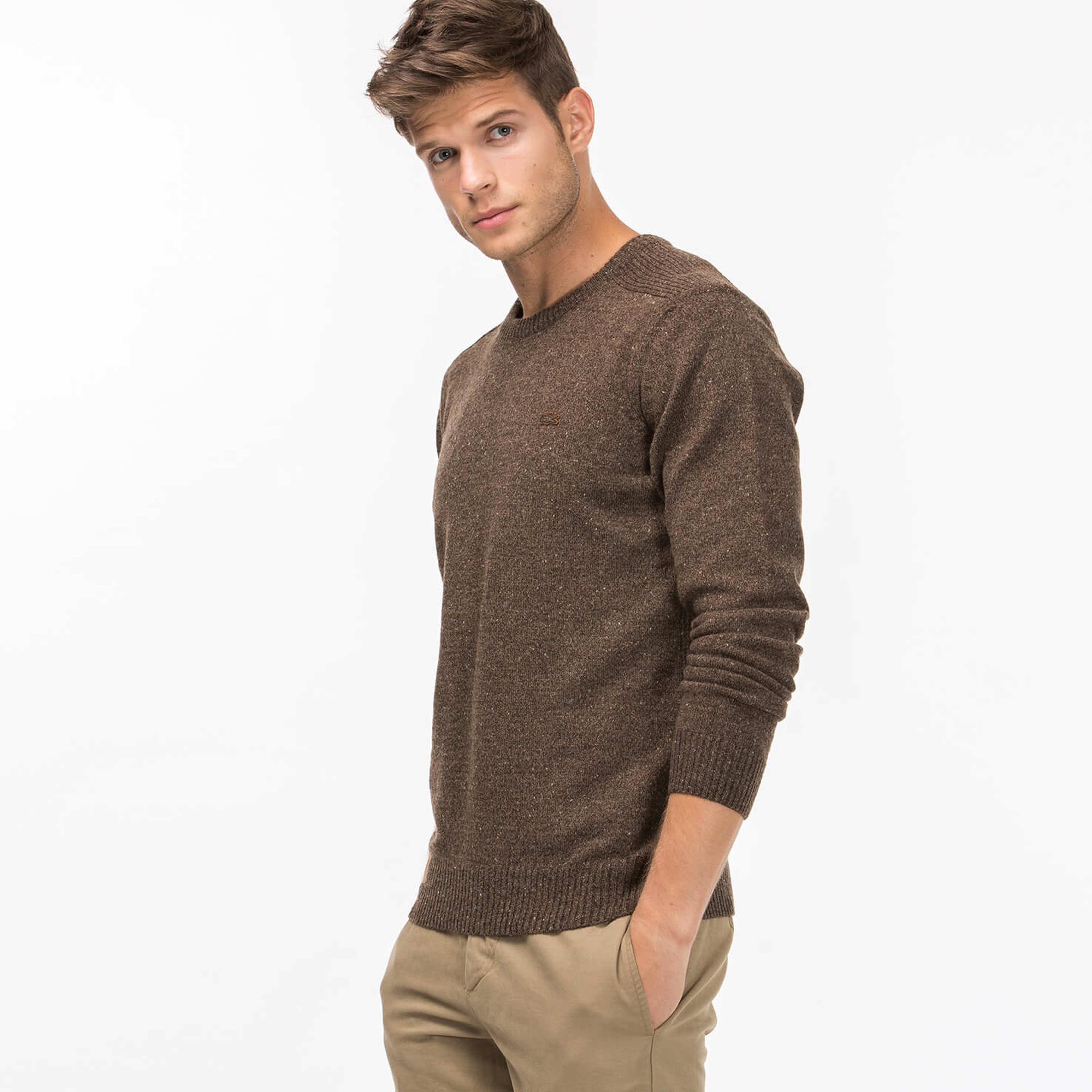 Lacoste Erkek Kahverengi Triko