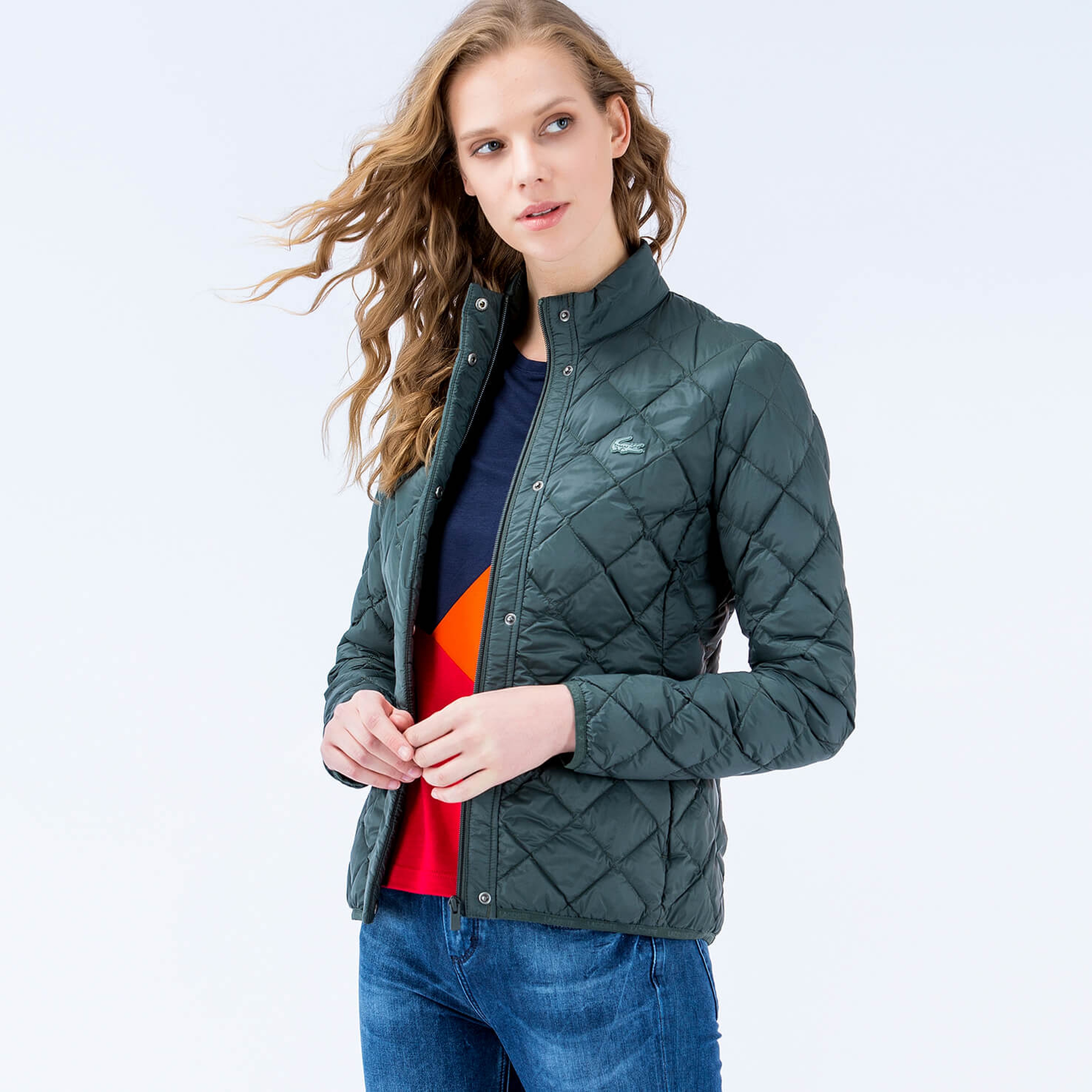 Lacoste Kaz Tüyü İçerikli Kadın Mont