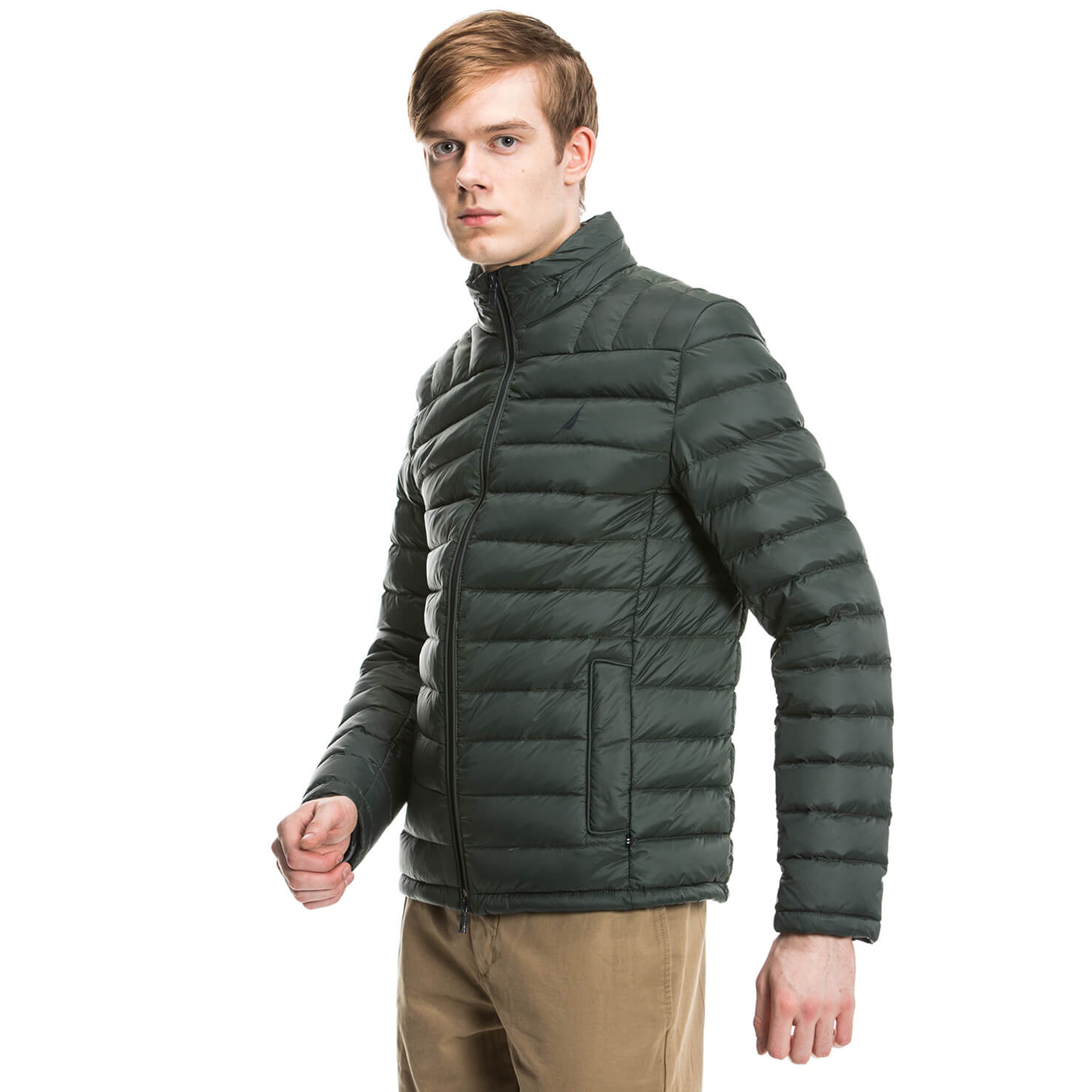 Nautica Erkek Yeşil Regular Fit Mont