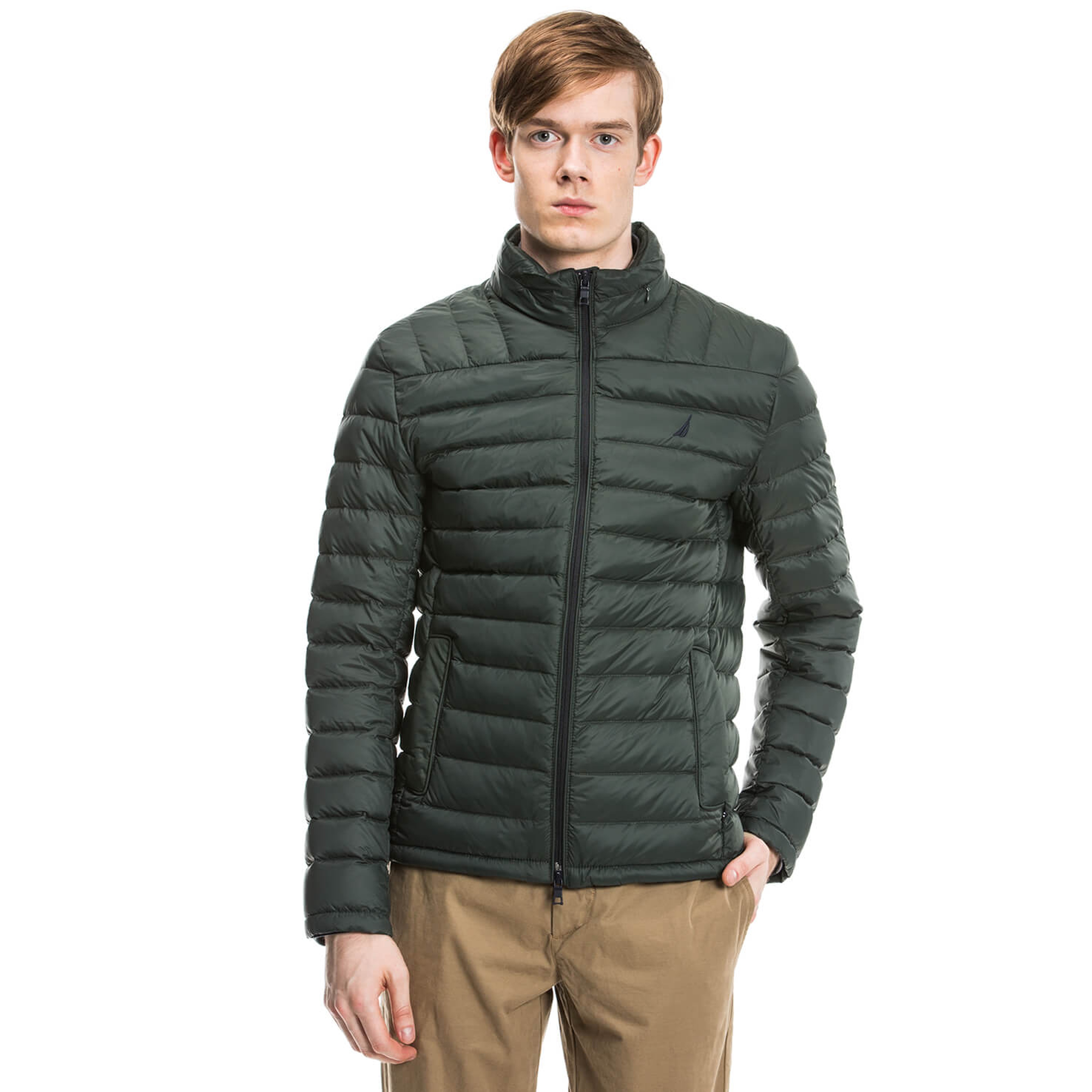 Nautica Erkek Yeşil Regular Fit Mont