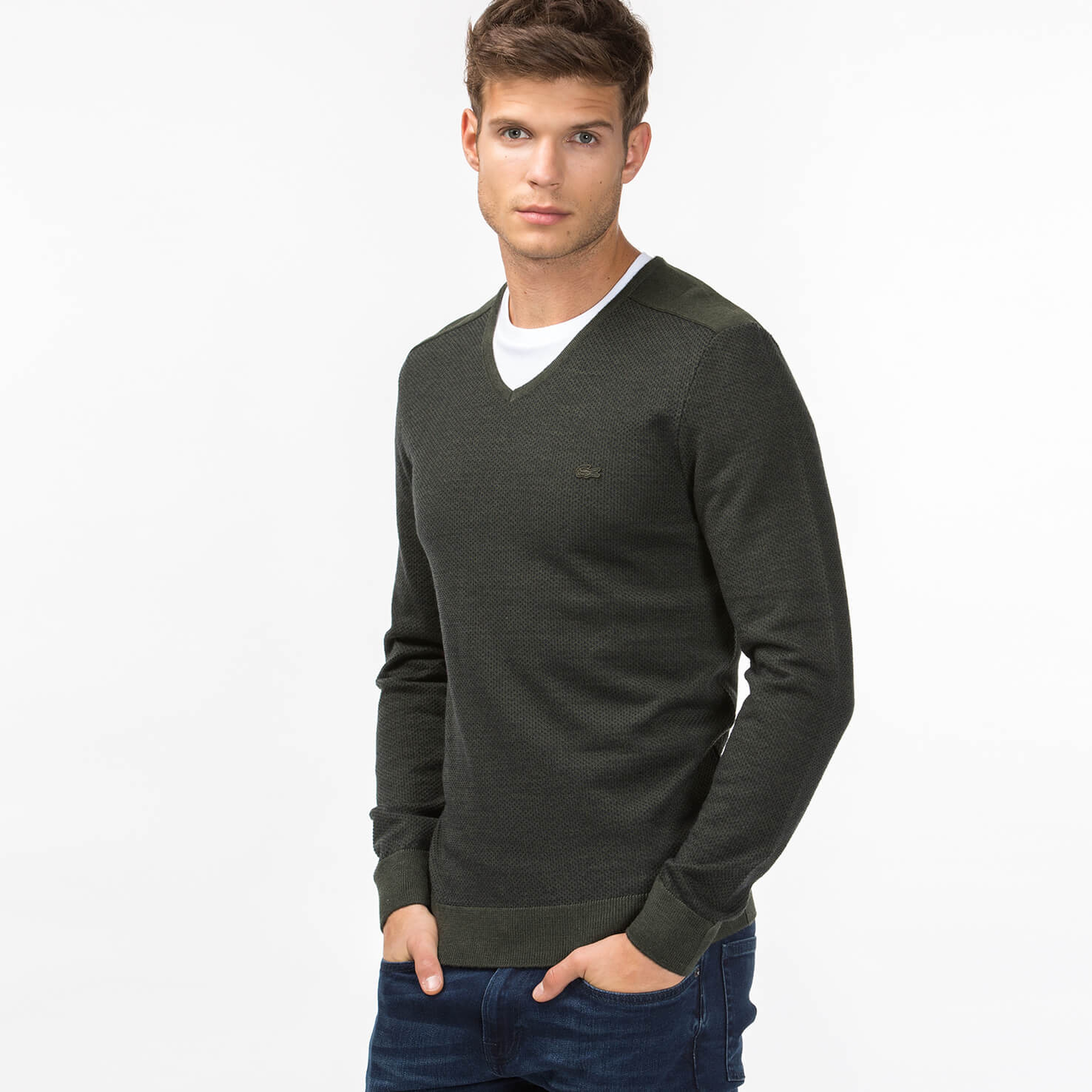 Lacoste Erkek Yeşil Triko