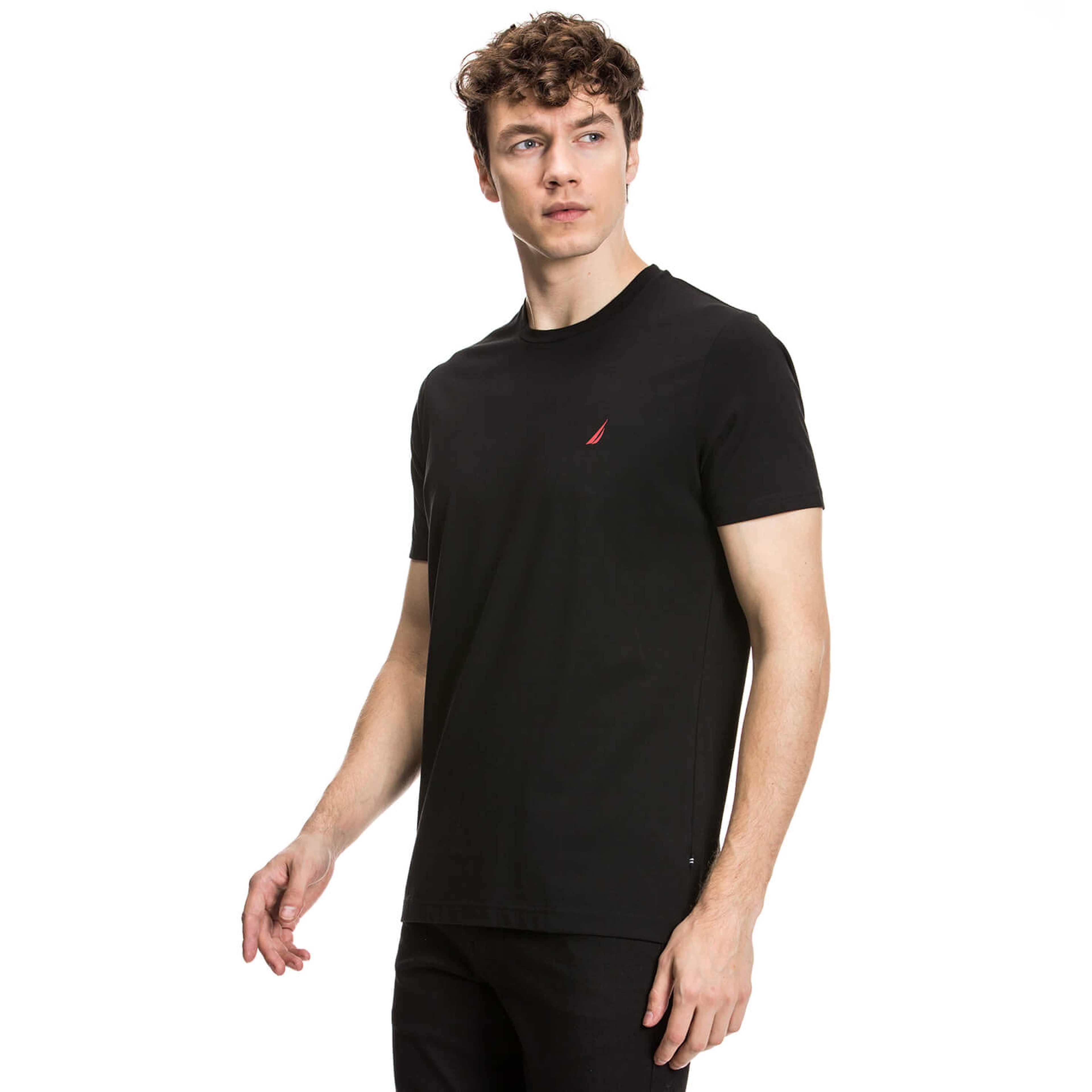 Nautica Erkek Siyah Slim Fit T-Shirt