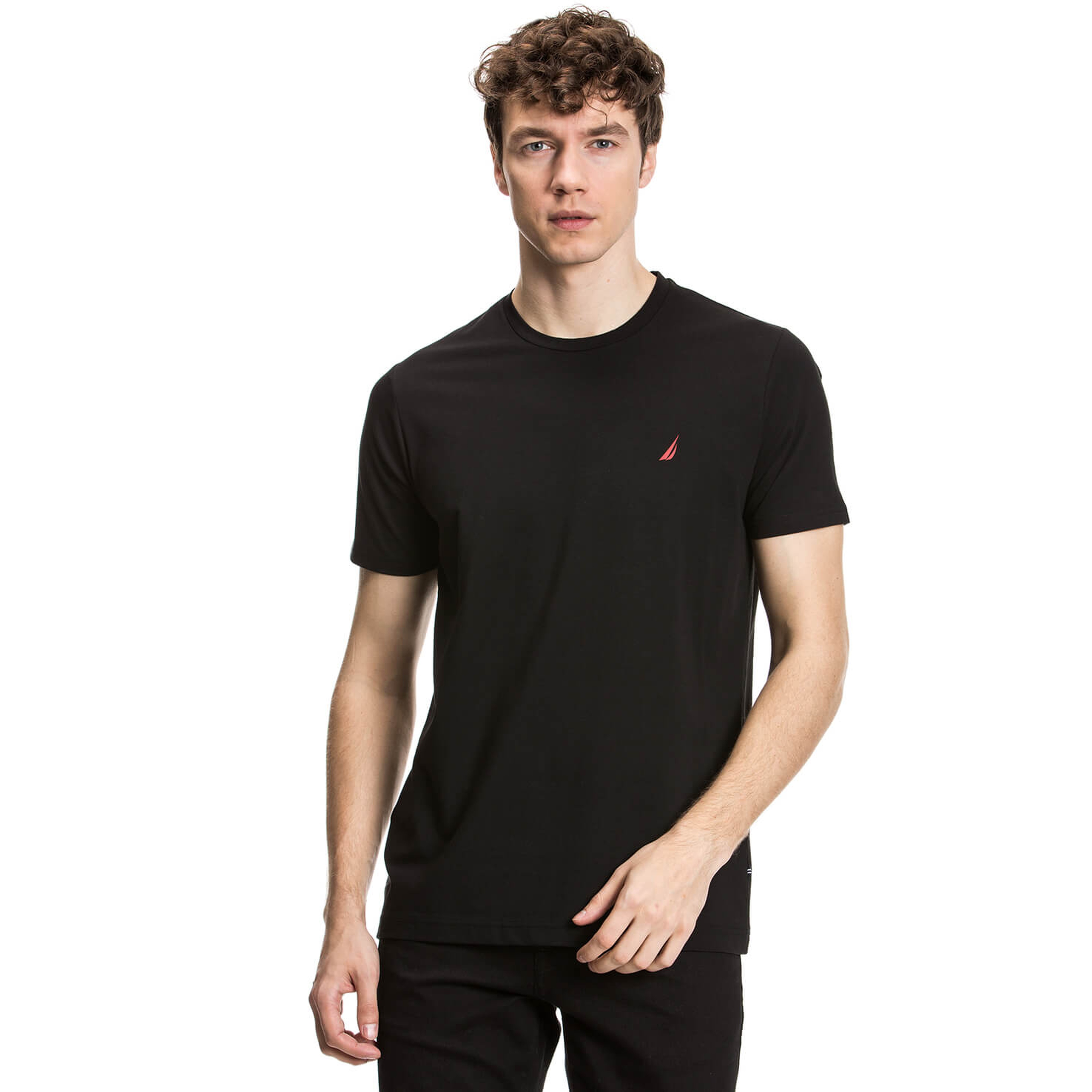 Nautica Erkek Siyah Slim Fit T-Shirt