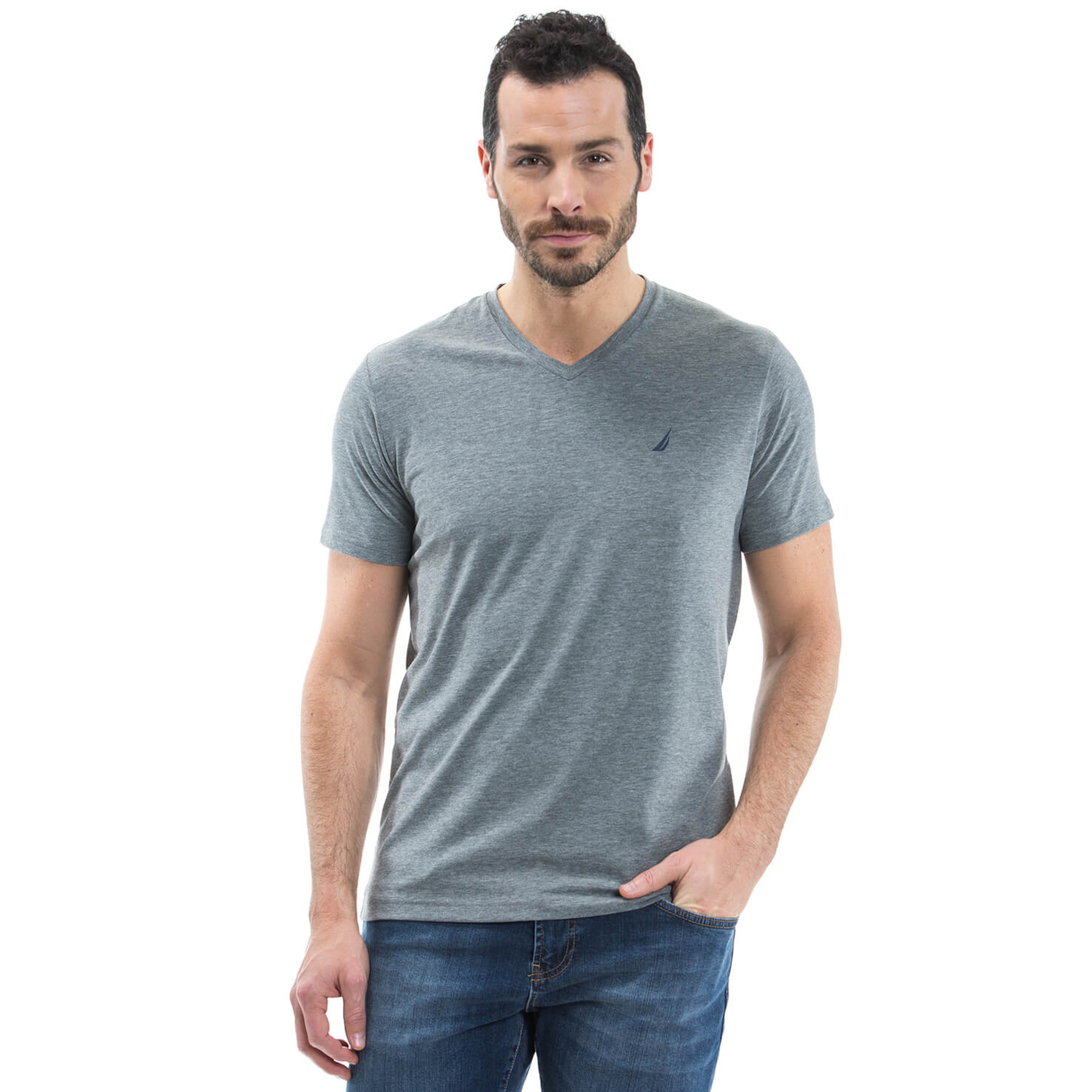 Nautica Erkek Gri T-Shirt