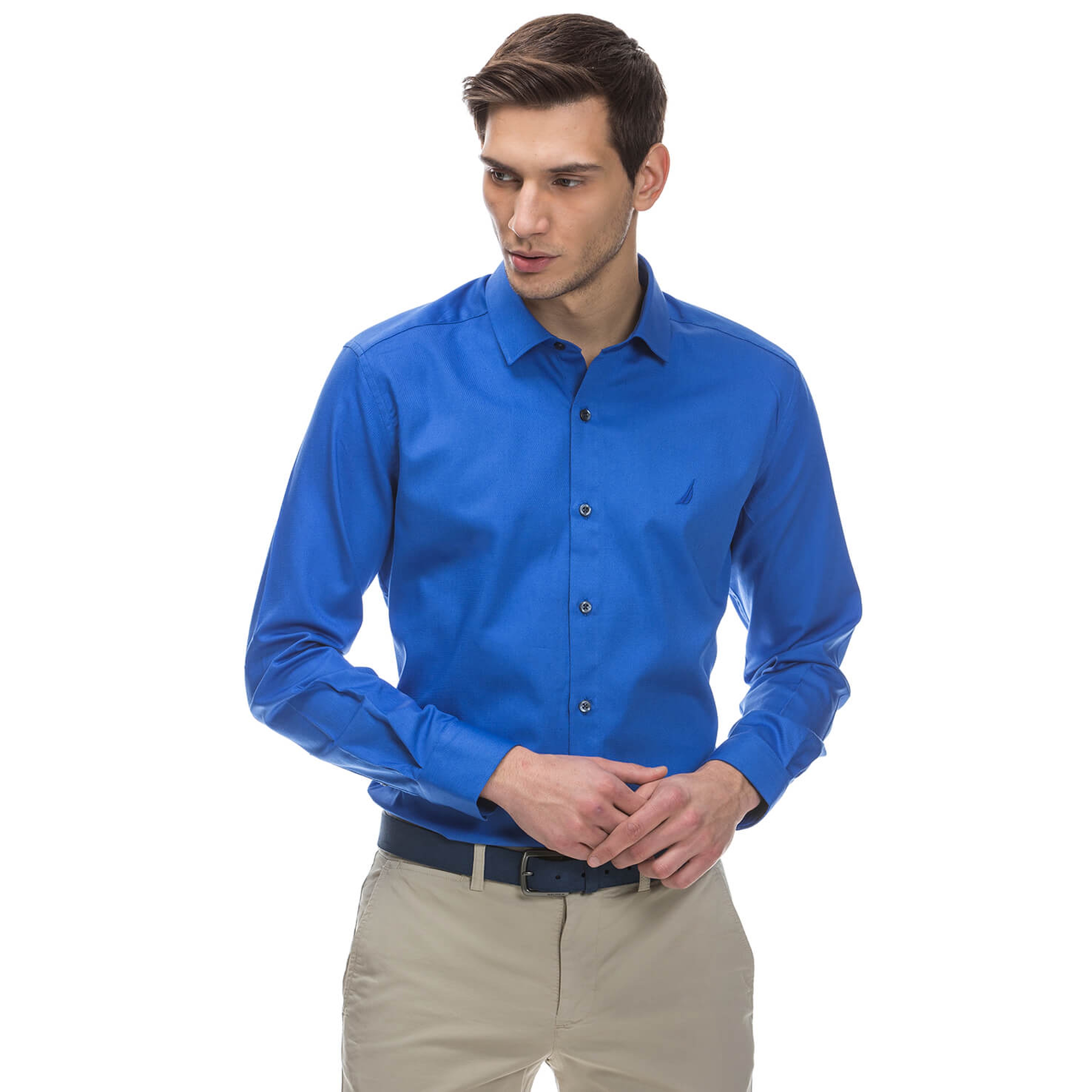 Nautica Erkek Mavi Regular Fit Gömlek