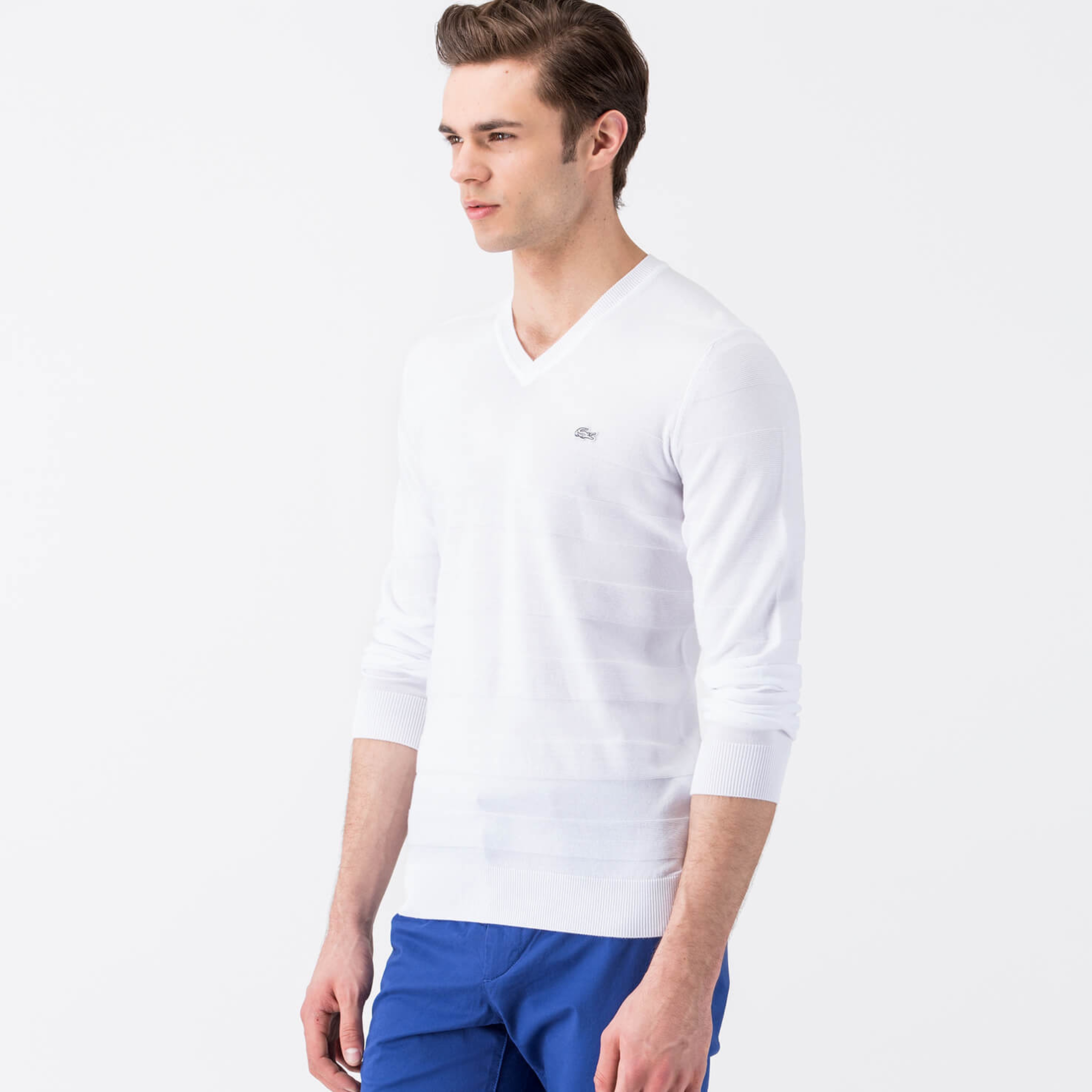 Lacoste Erkek Pembe Regular Fit Triko