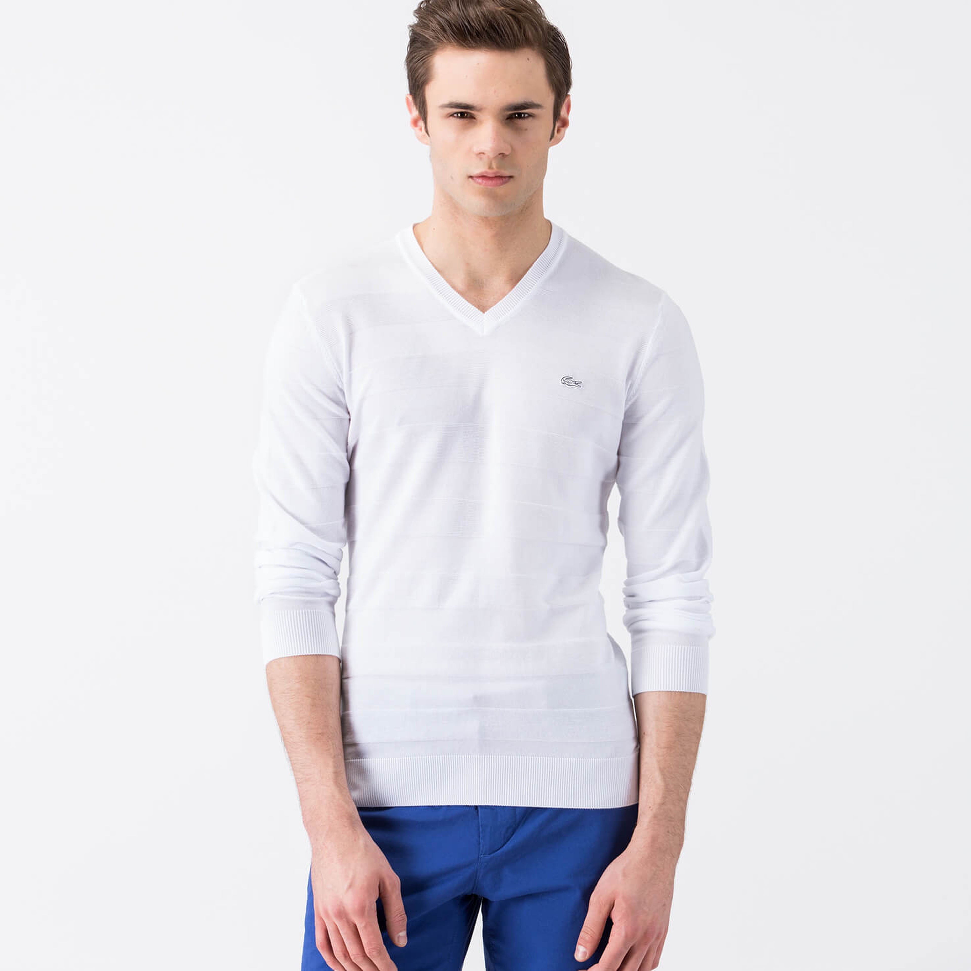 Lacoste Erkek Pembe Regular Fit Triko