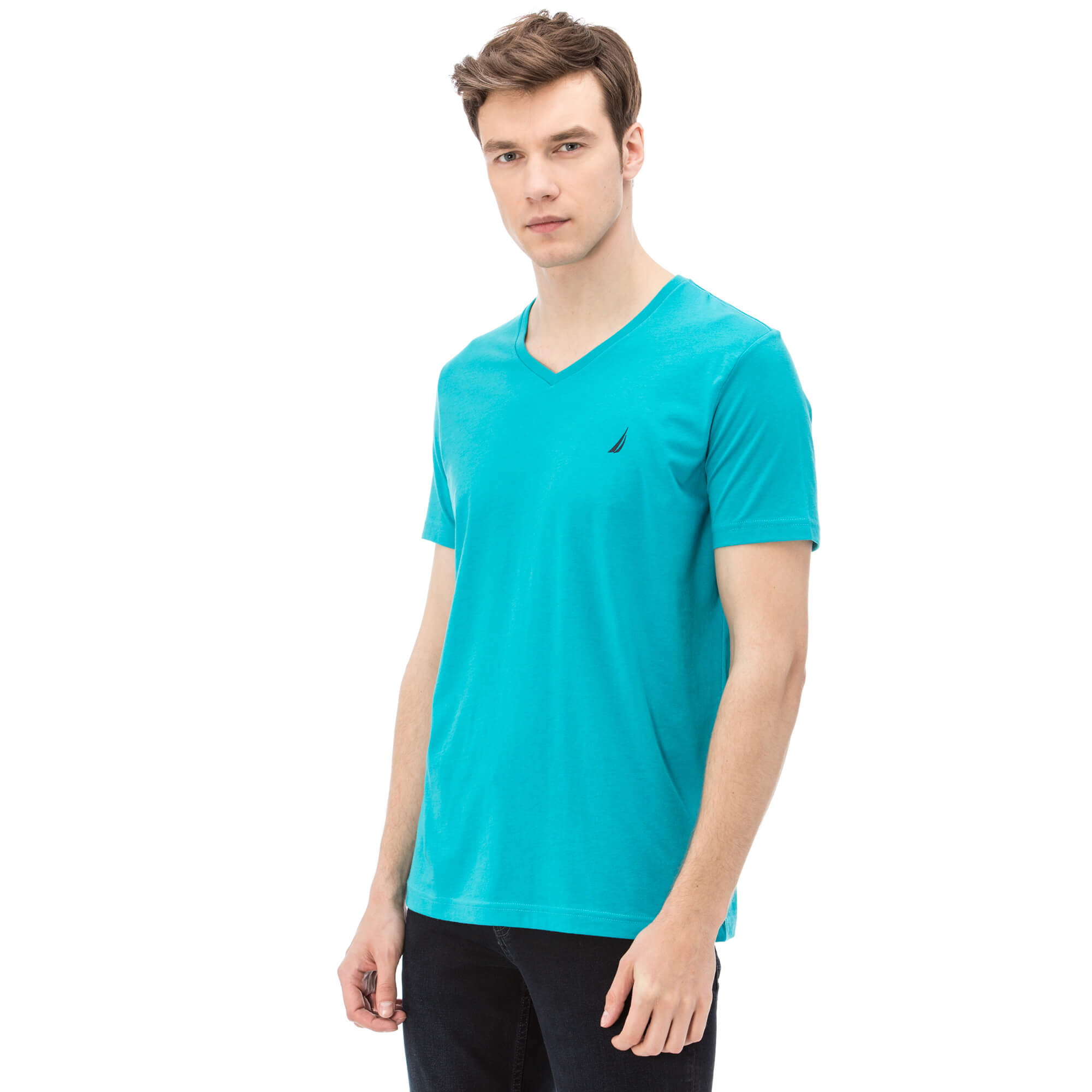 Nautica Erkek Mavi Slim Fit T-Shirt