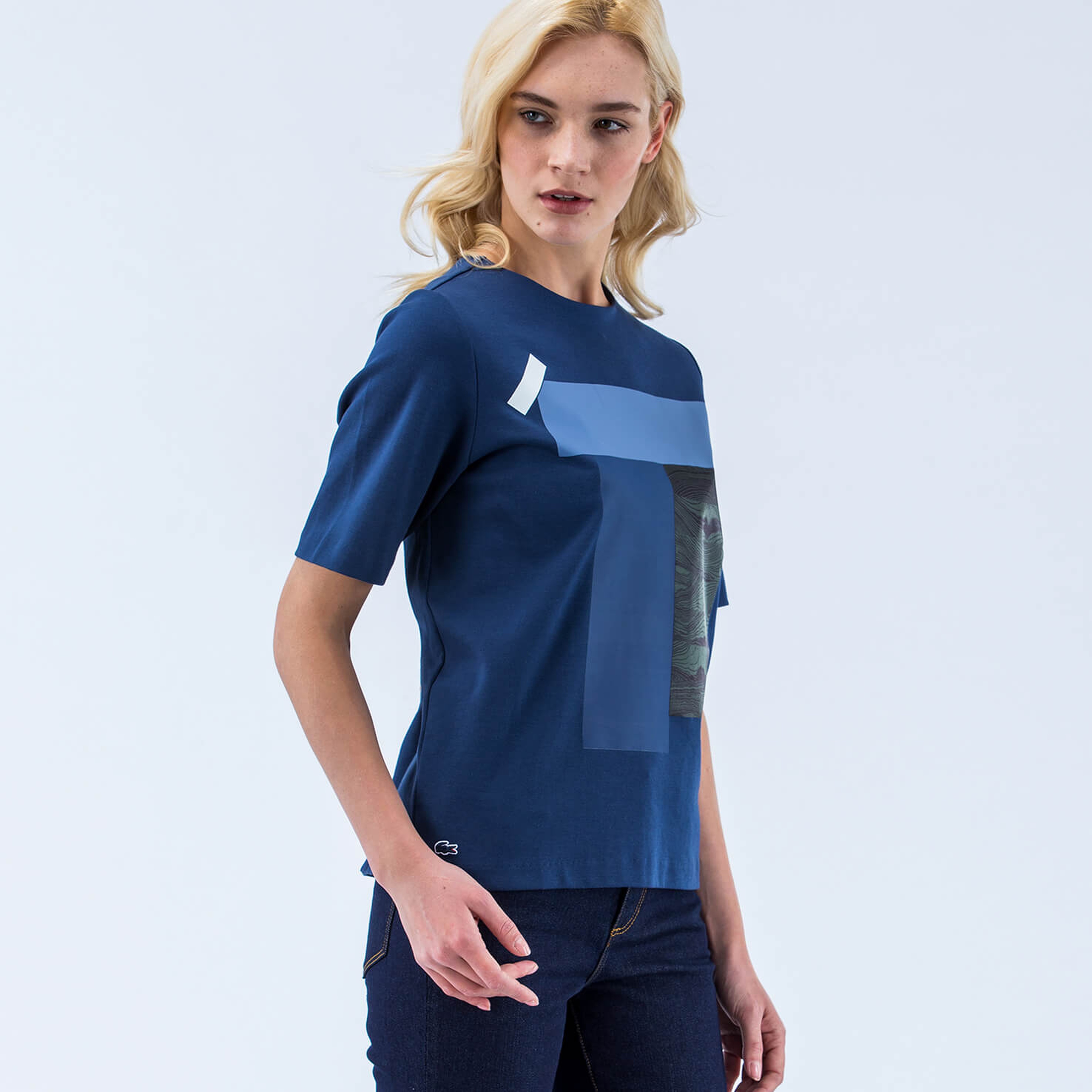 Lacoste Kadın Lacivert Bluz