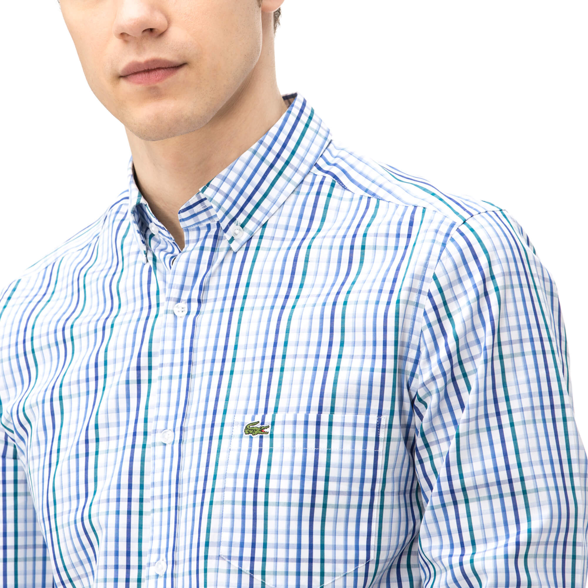 Lacoste Erkek Mavi Regular Fit Gömlek