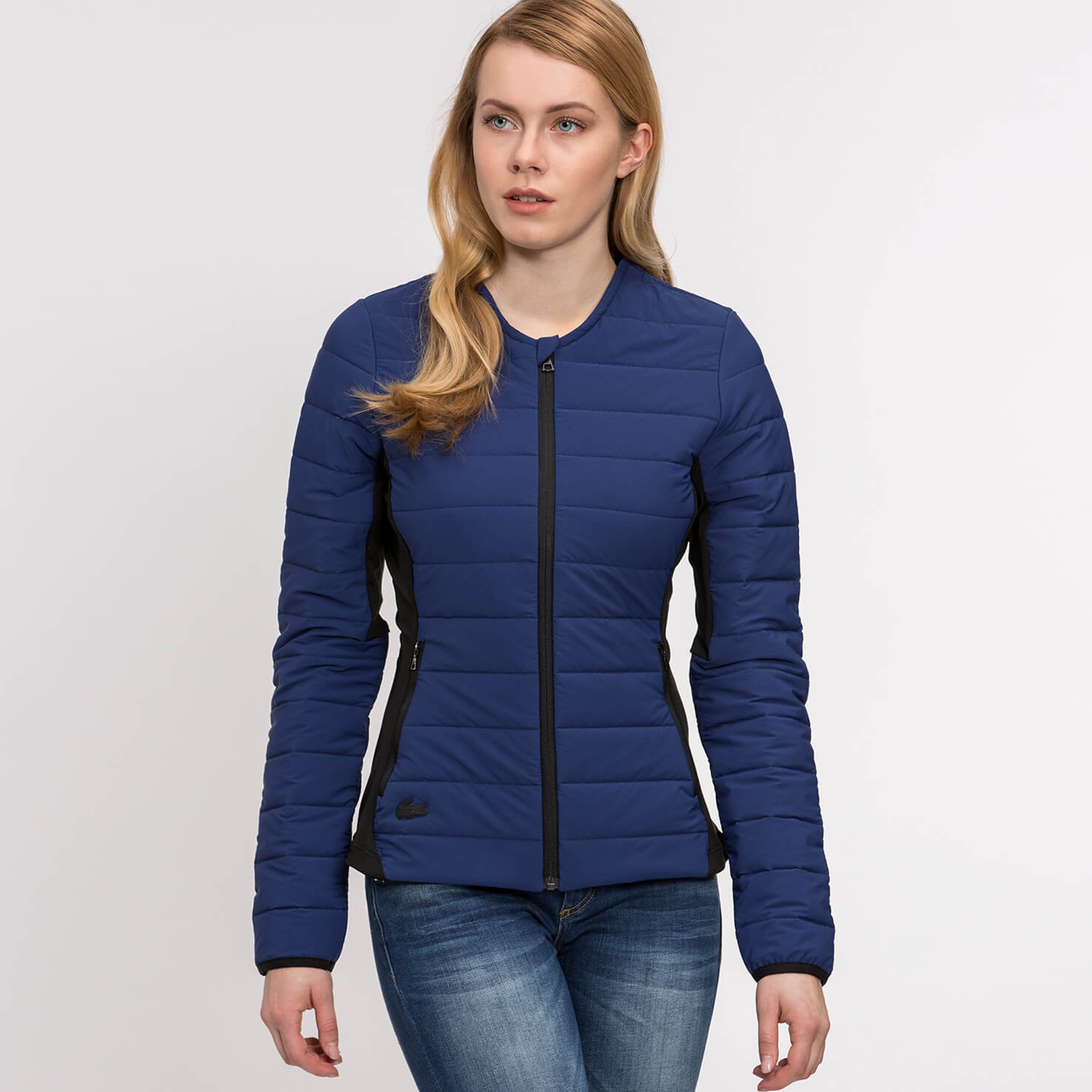 Lacoste Kadın Mavi Regular Fit Mont