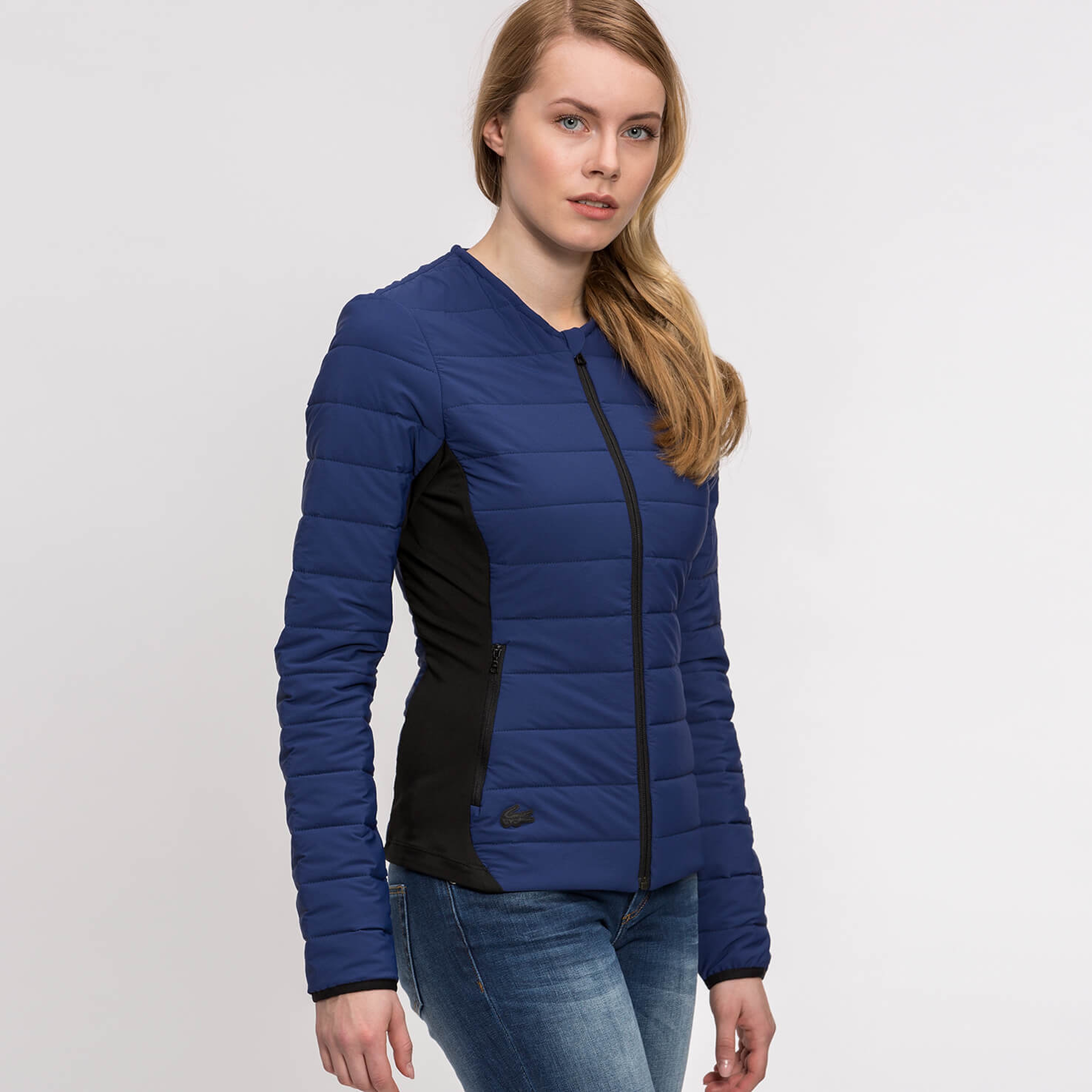 Lacoste Kadın Mavi Regular Fit Mont