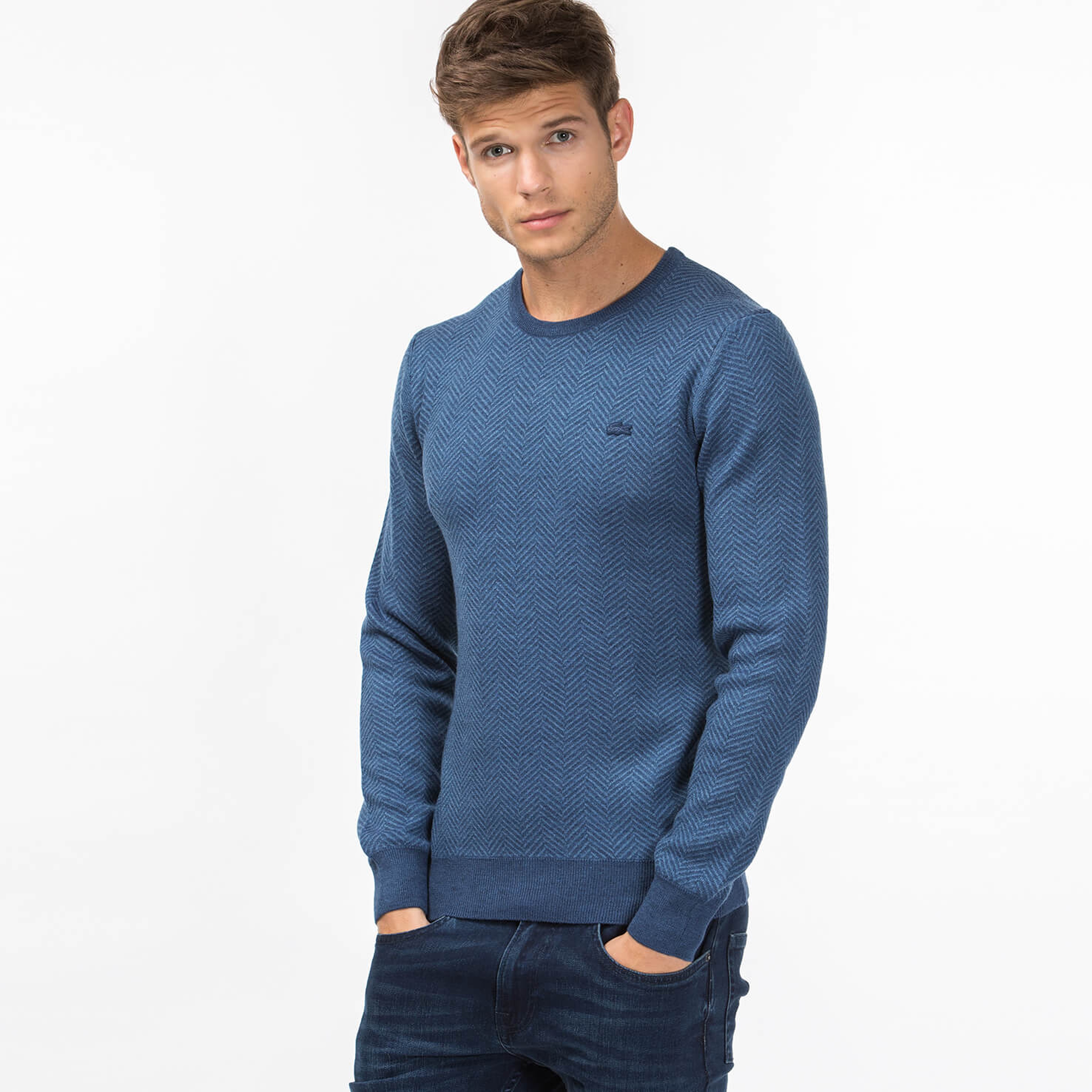 Lacoste Erkek Mavi Triko