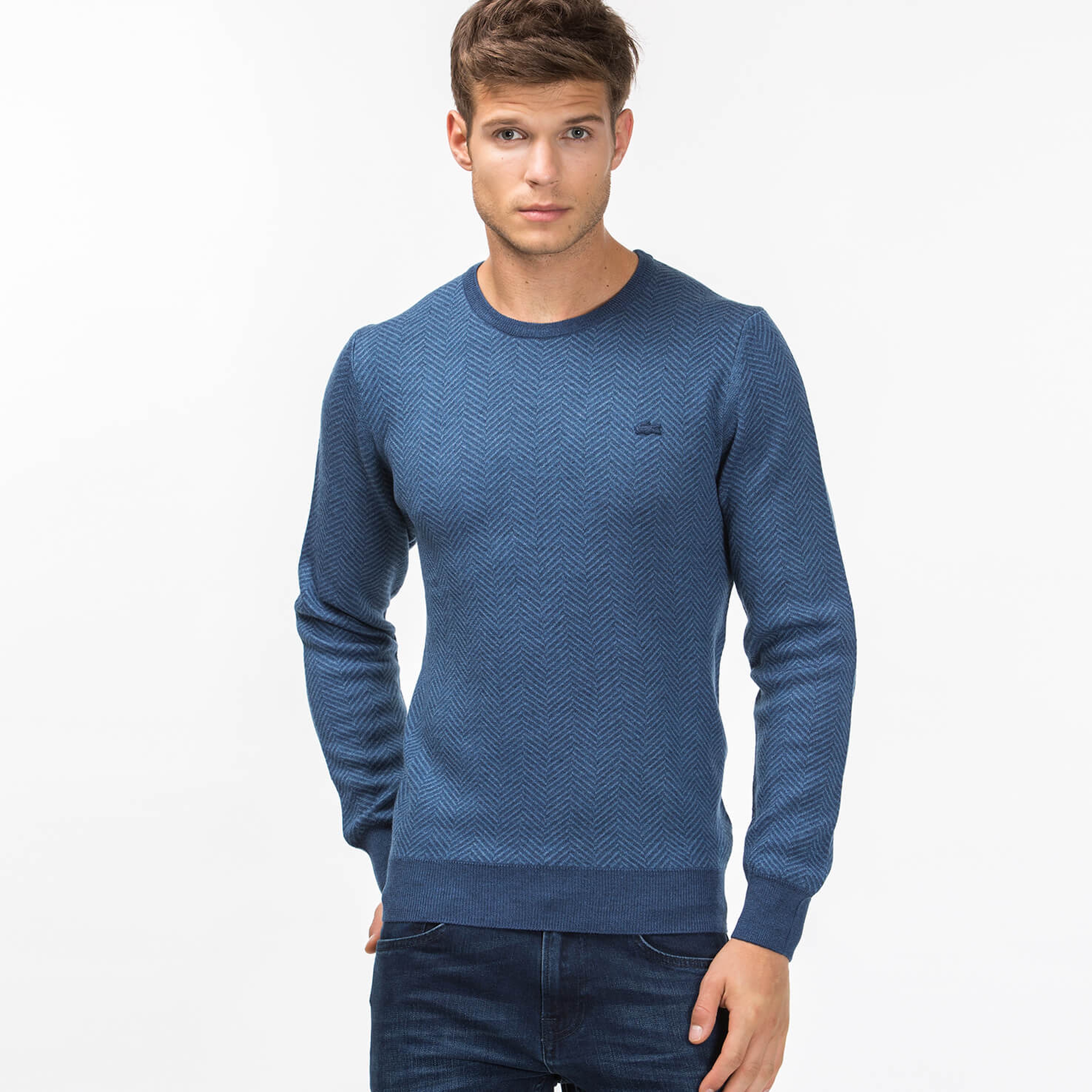 Lacoste Erkek Mavi Triko