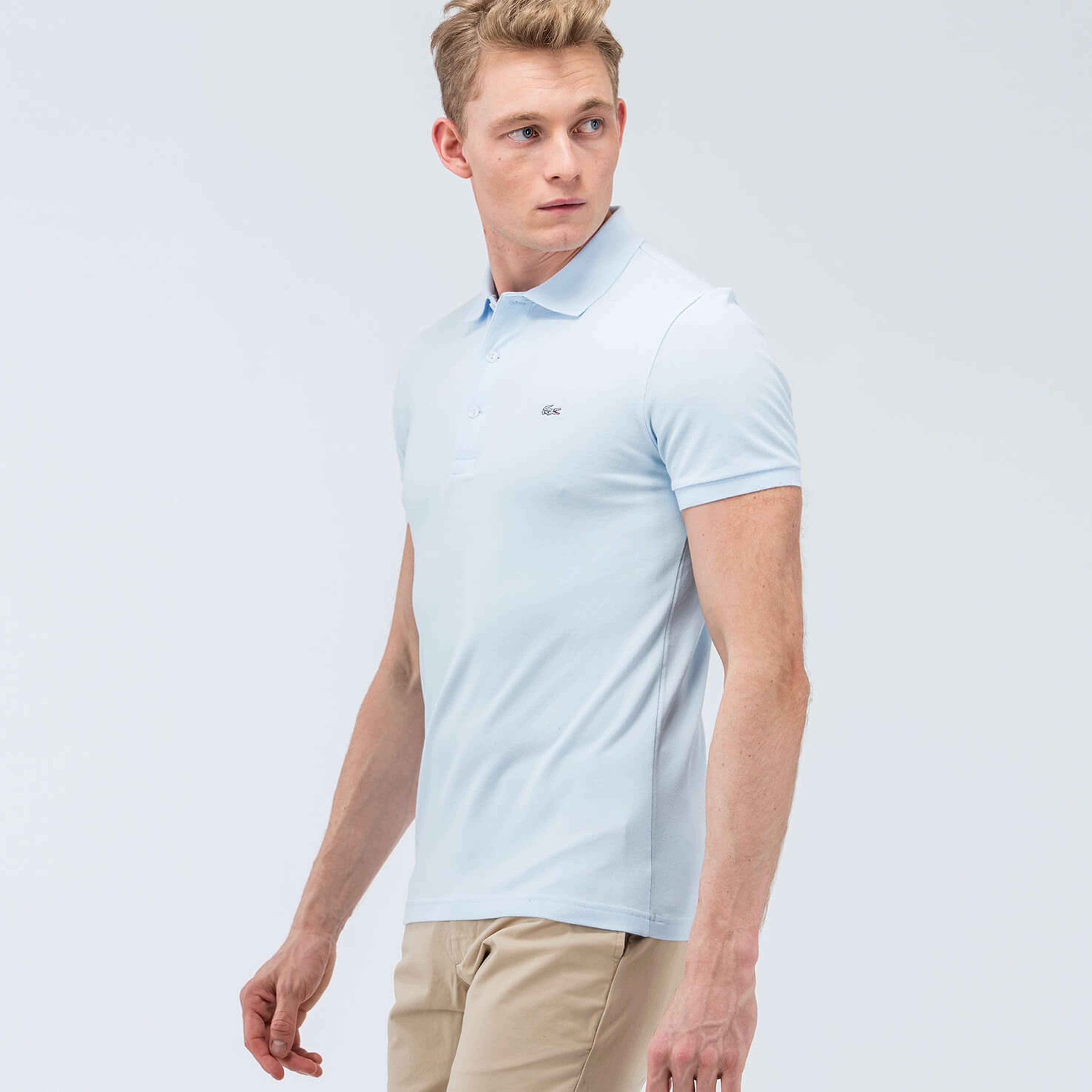 Lacoste Men's  Slim Fit Organic Stretch Cotton Piqué Polo Shirt