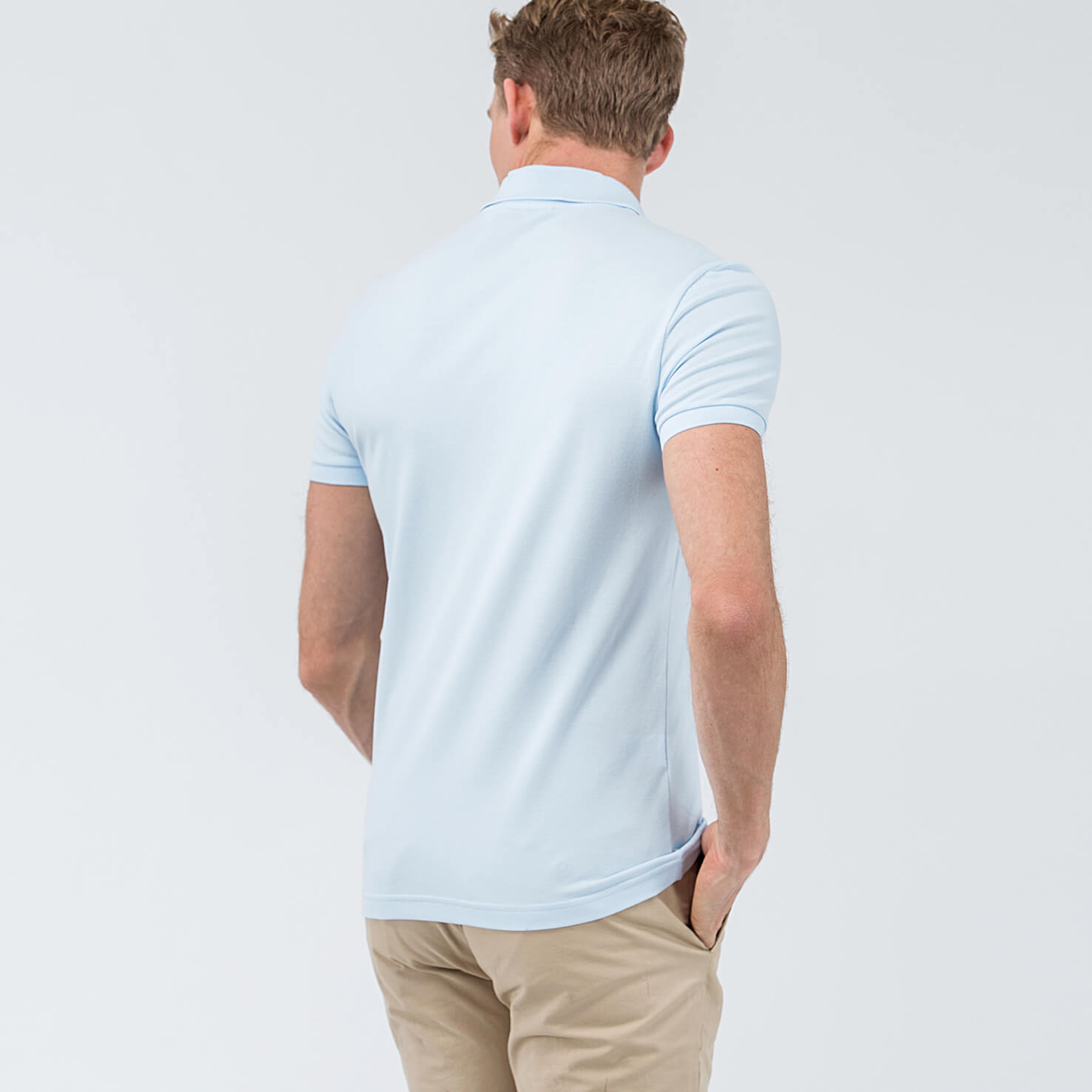Lacoste Men's  Slim Fit Organic Stretch Cotton Piqué Polo Shirt