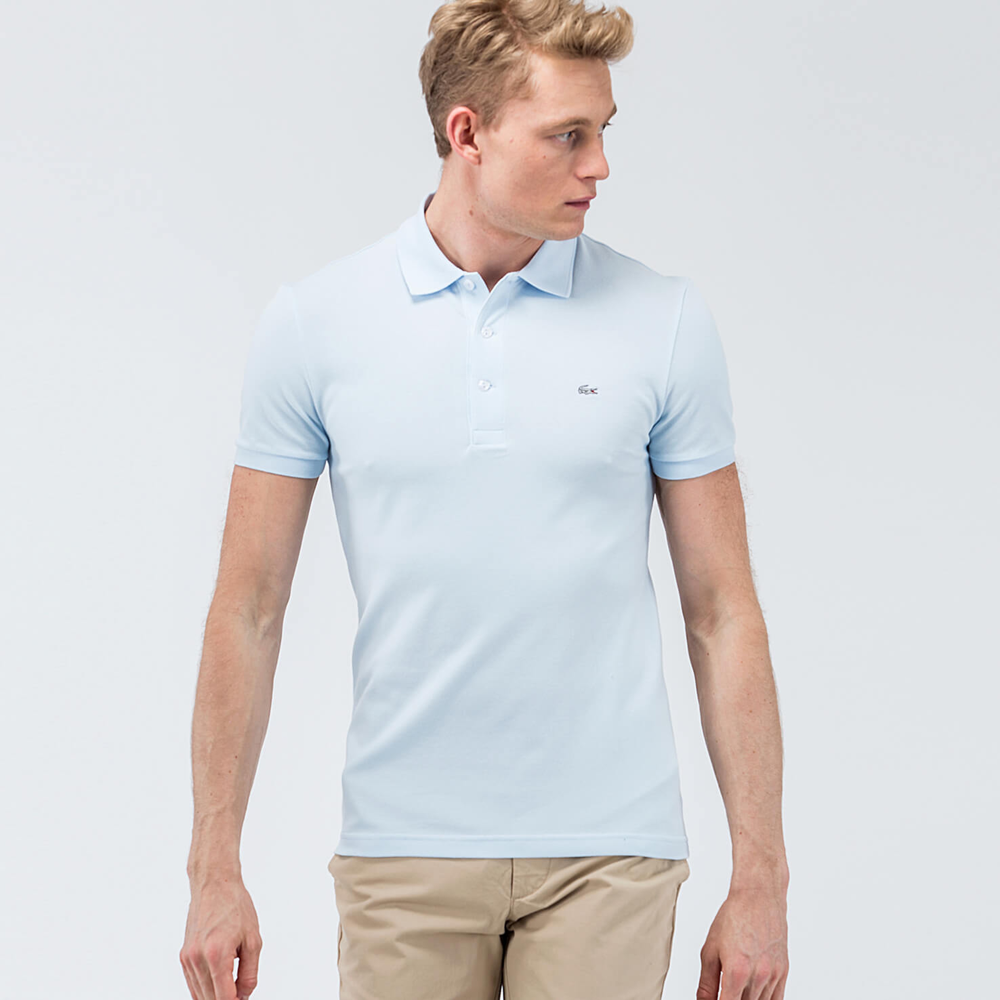 Lacoste Men's  Slim Fit Organic Stretch Cotton Piqué Polo Shirt