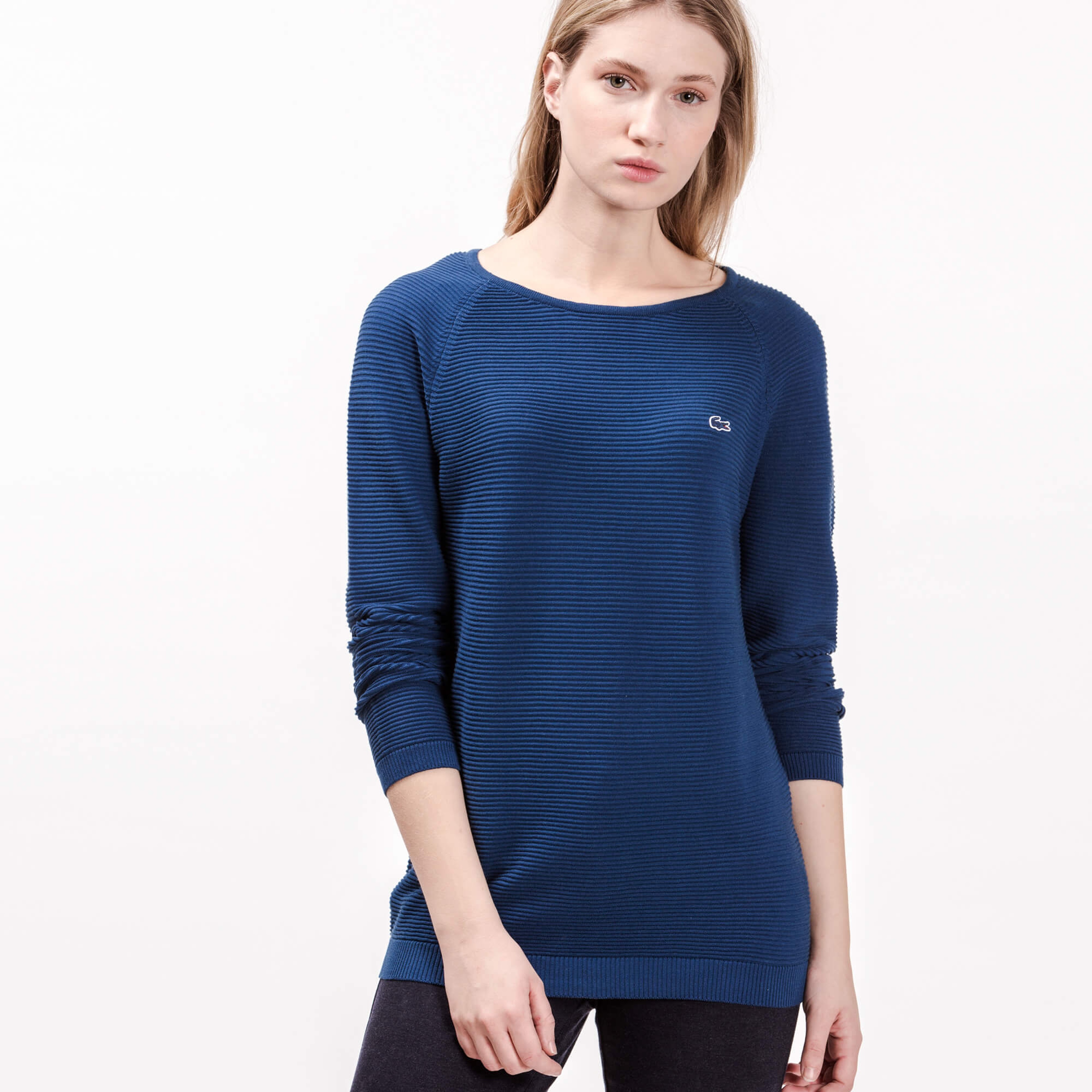 Lacoste Kadın Mavi Triko