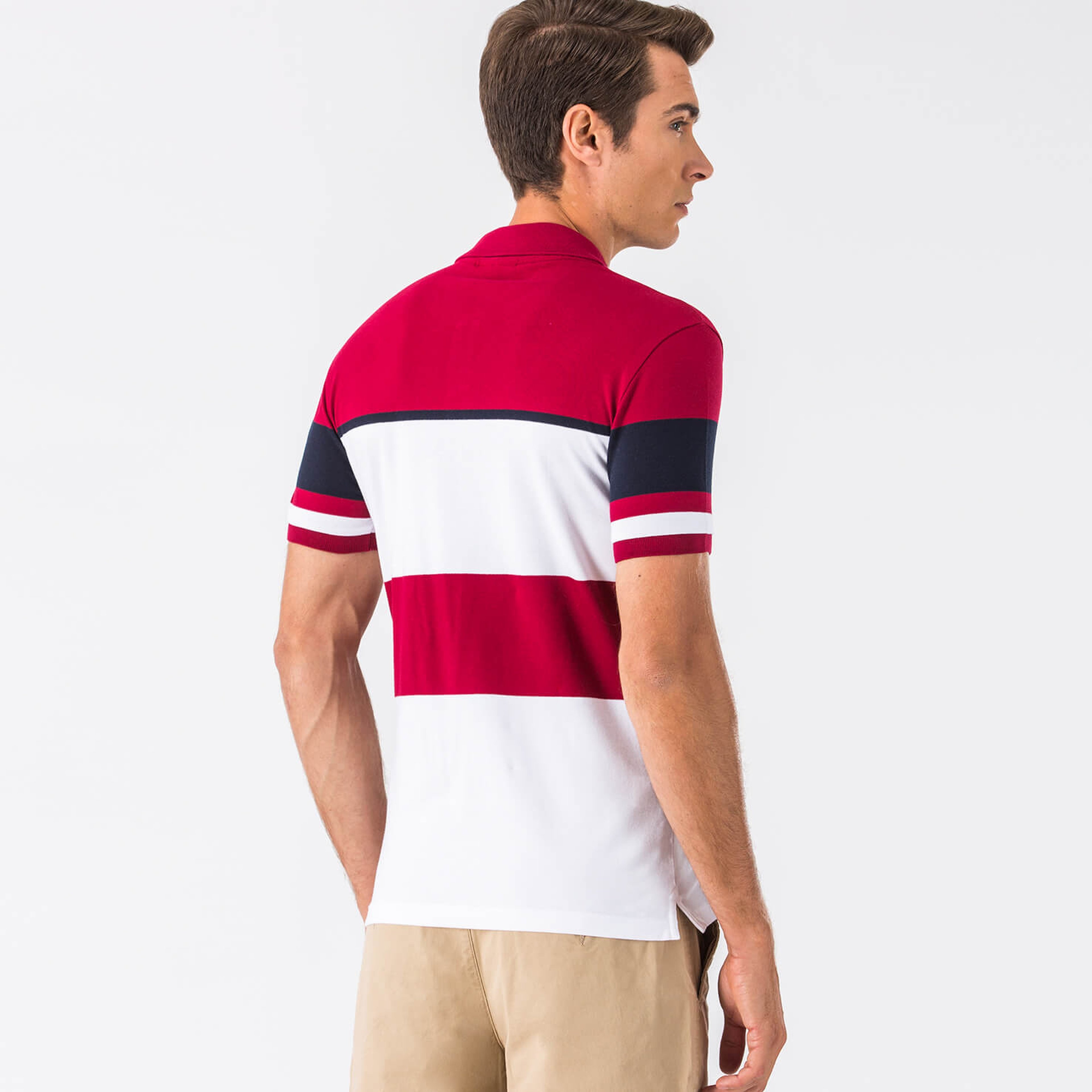 Lacoste Bordo Kısa Kollu Erkek Polo