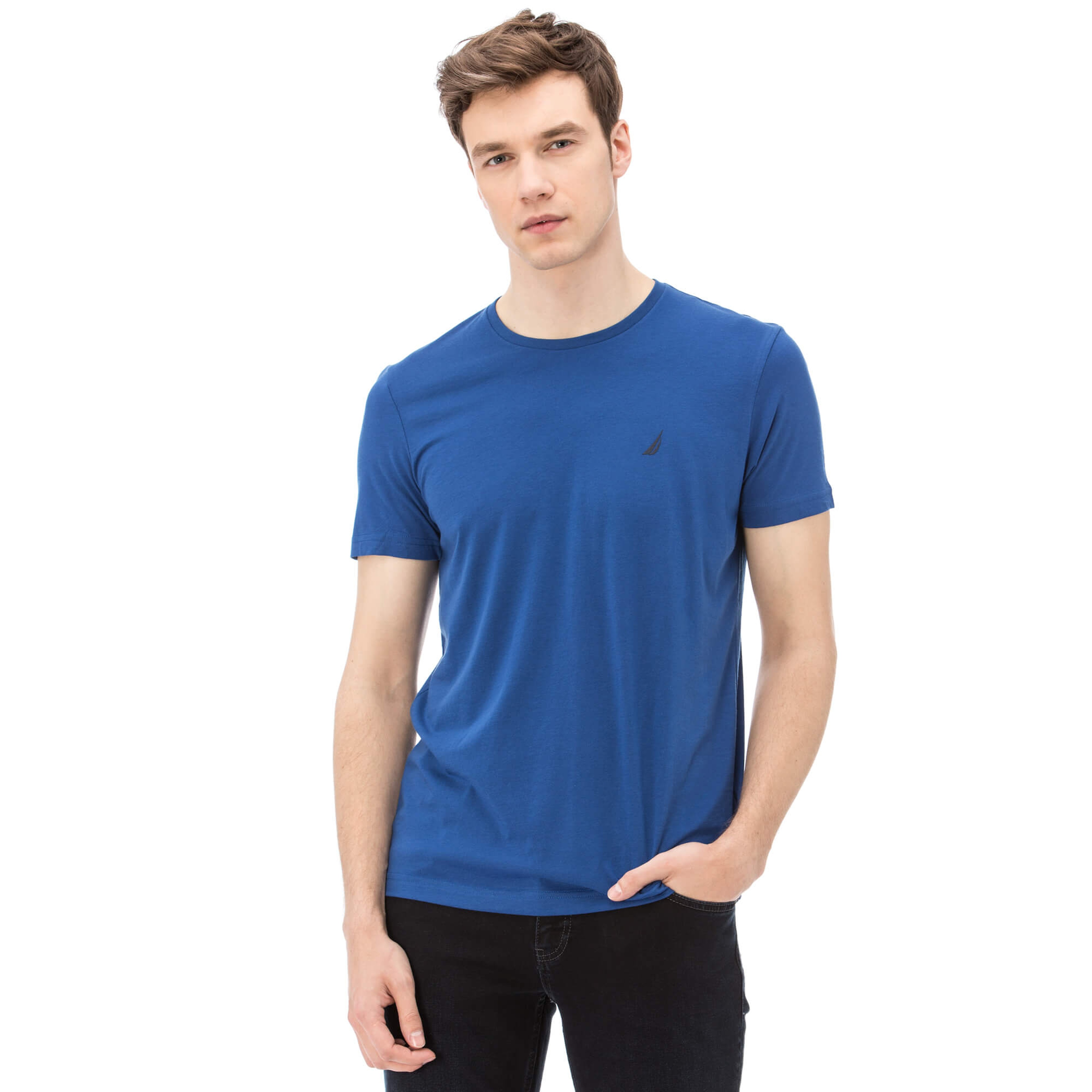 Nautica Erkek Mavi Slim Fit T-Shirt