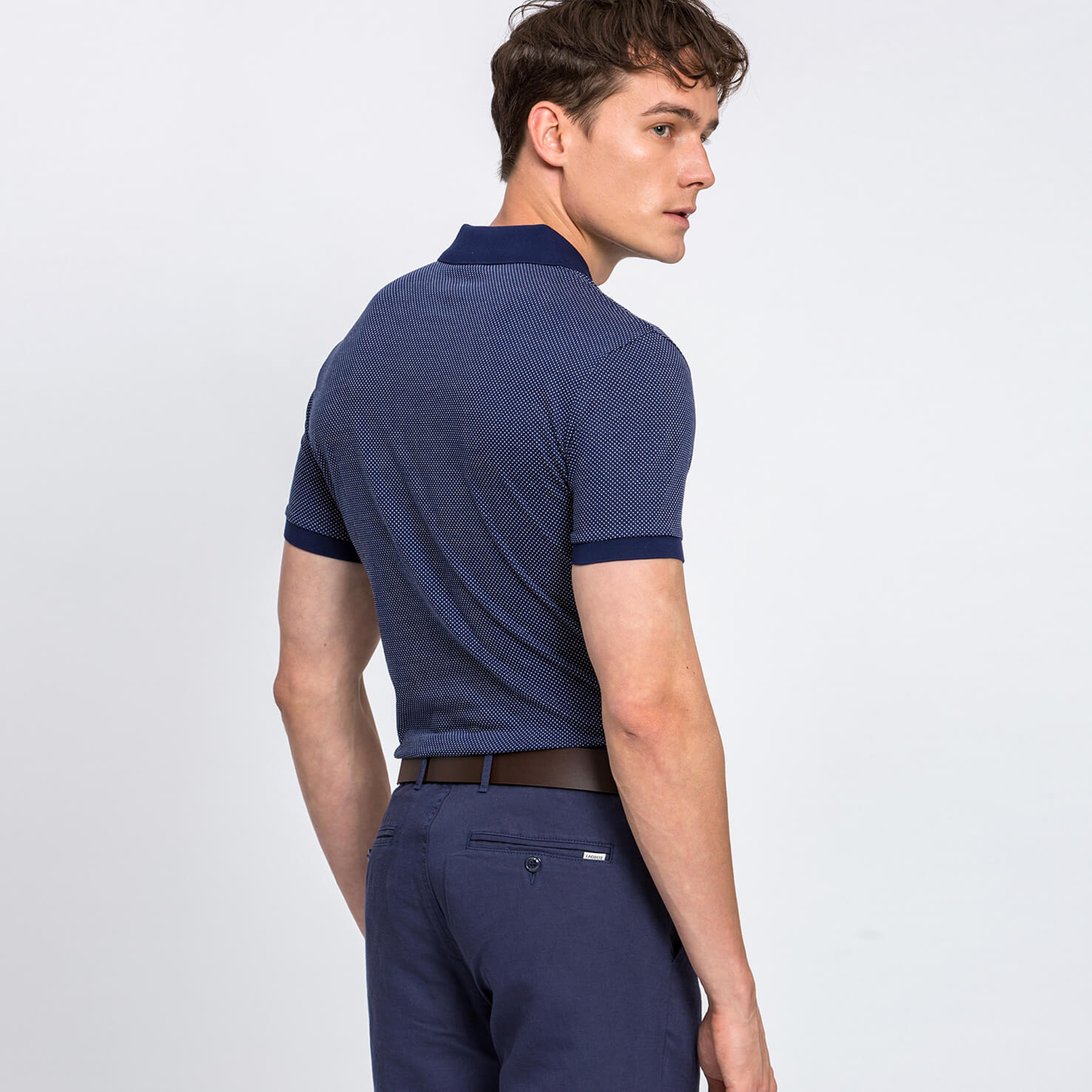 Lacoste Erkek Mavi Kısa Kollu Regular Fit Polo