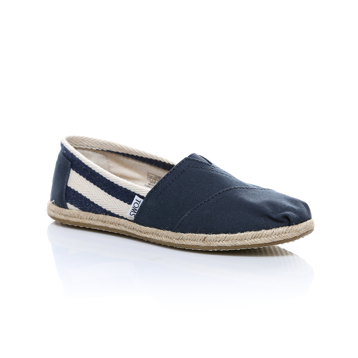 Toms Alpargata Stripe University Kadın Lacivert Espadril