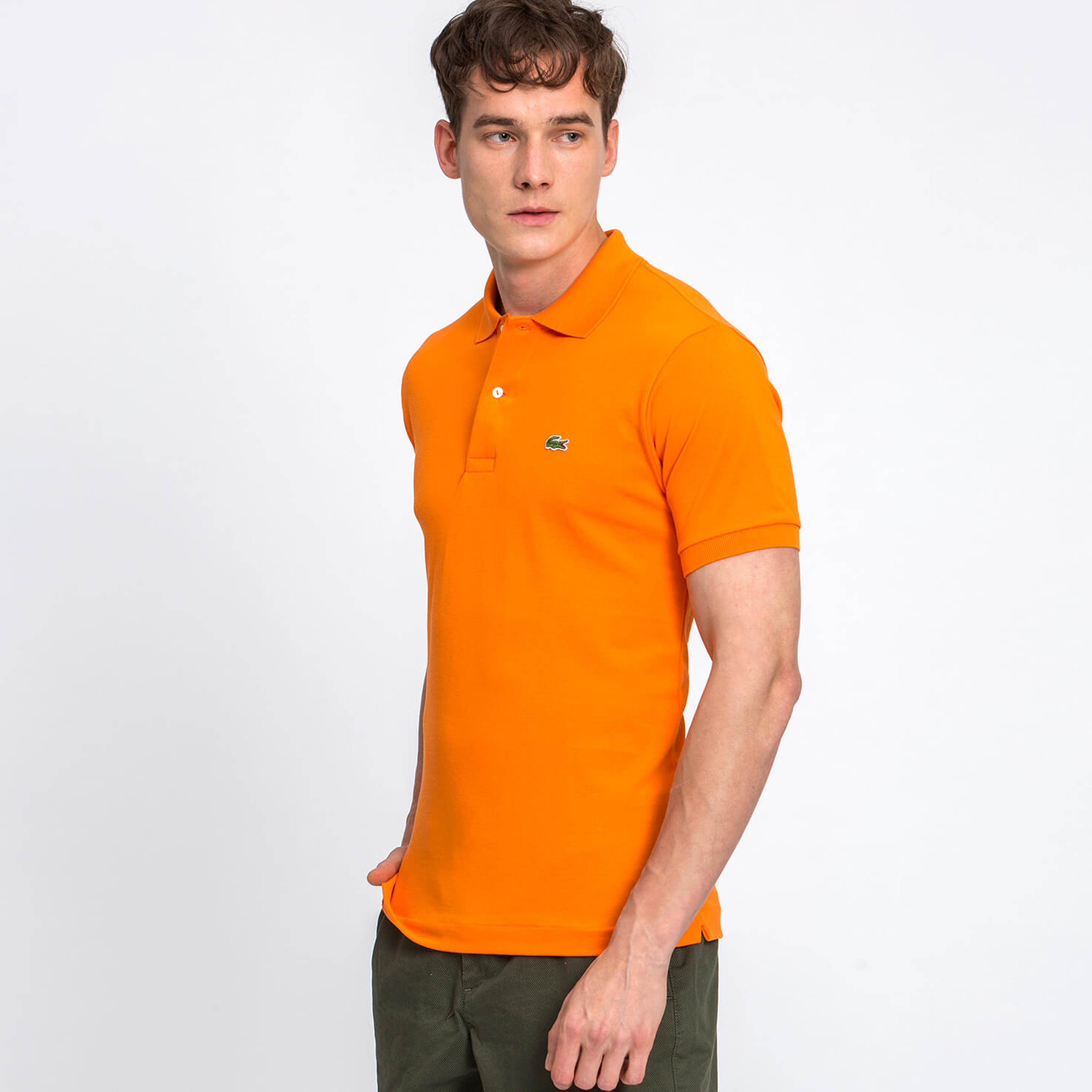 Lacoste Erkek Turuncu Regular Fit Kısa Kollu Polo