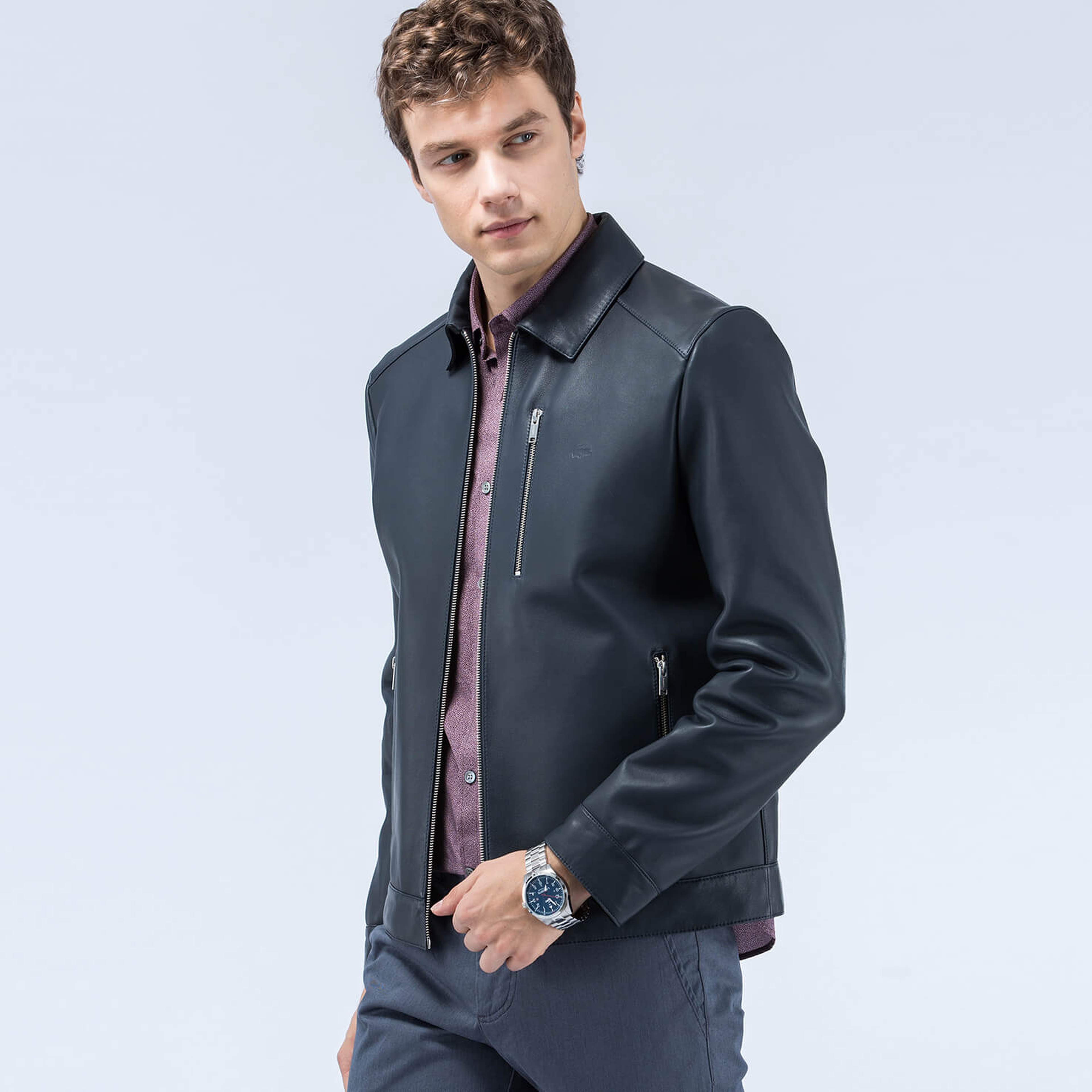 Lacoste Erkek Lacivert Mont