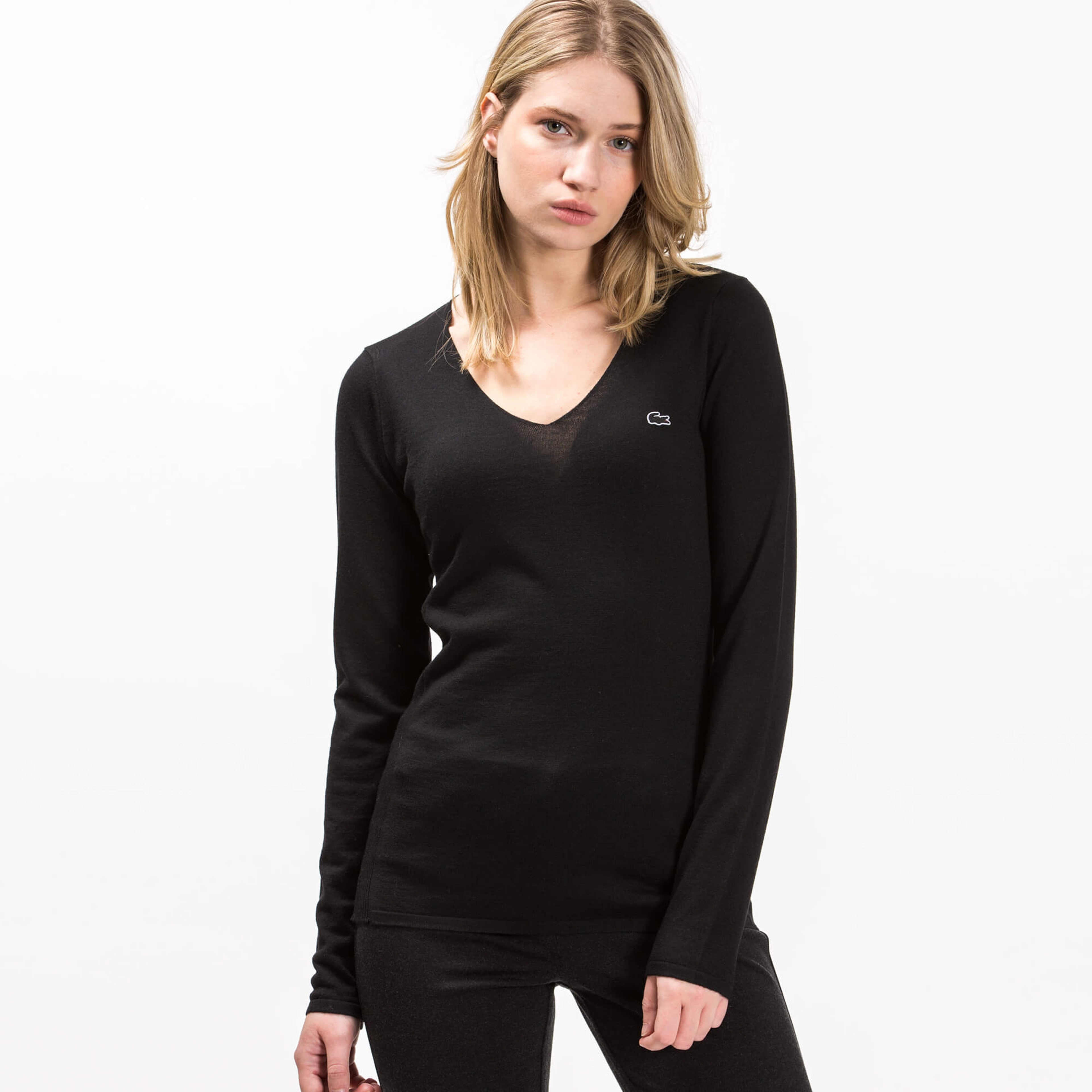 Lacoste Kadın Siyah Triko