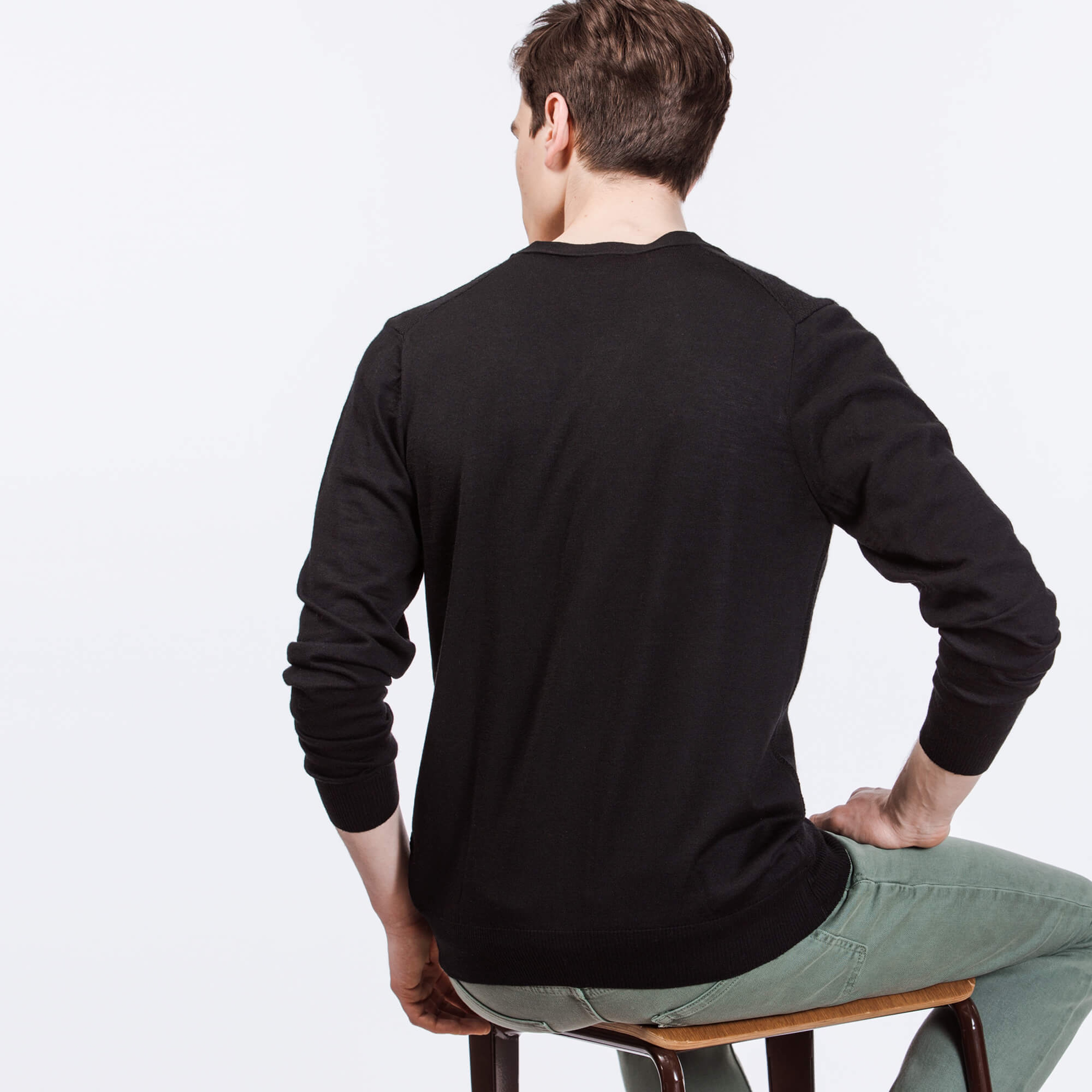 Lacoste Erkek Siyah Triko Hırka