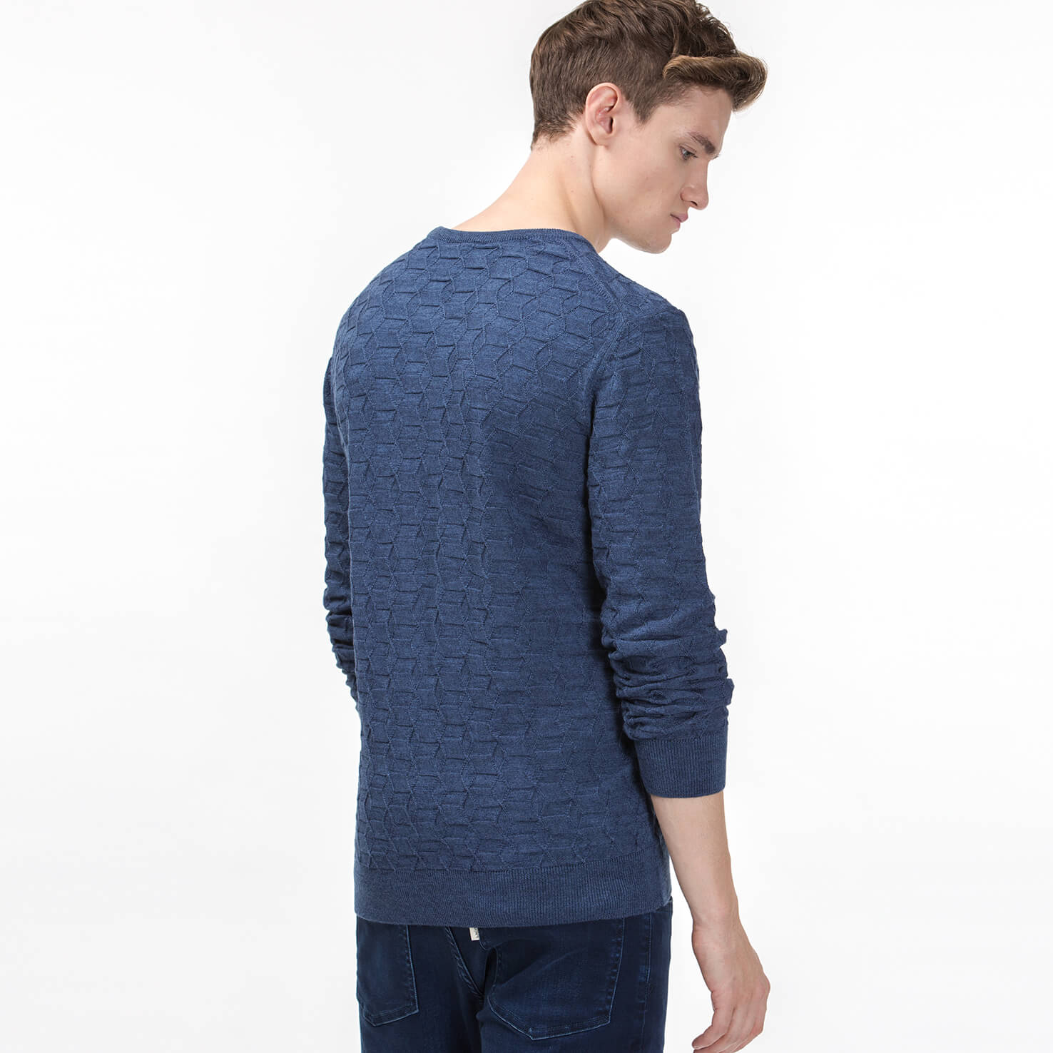 Lacoste Erkek Mavi Triko