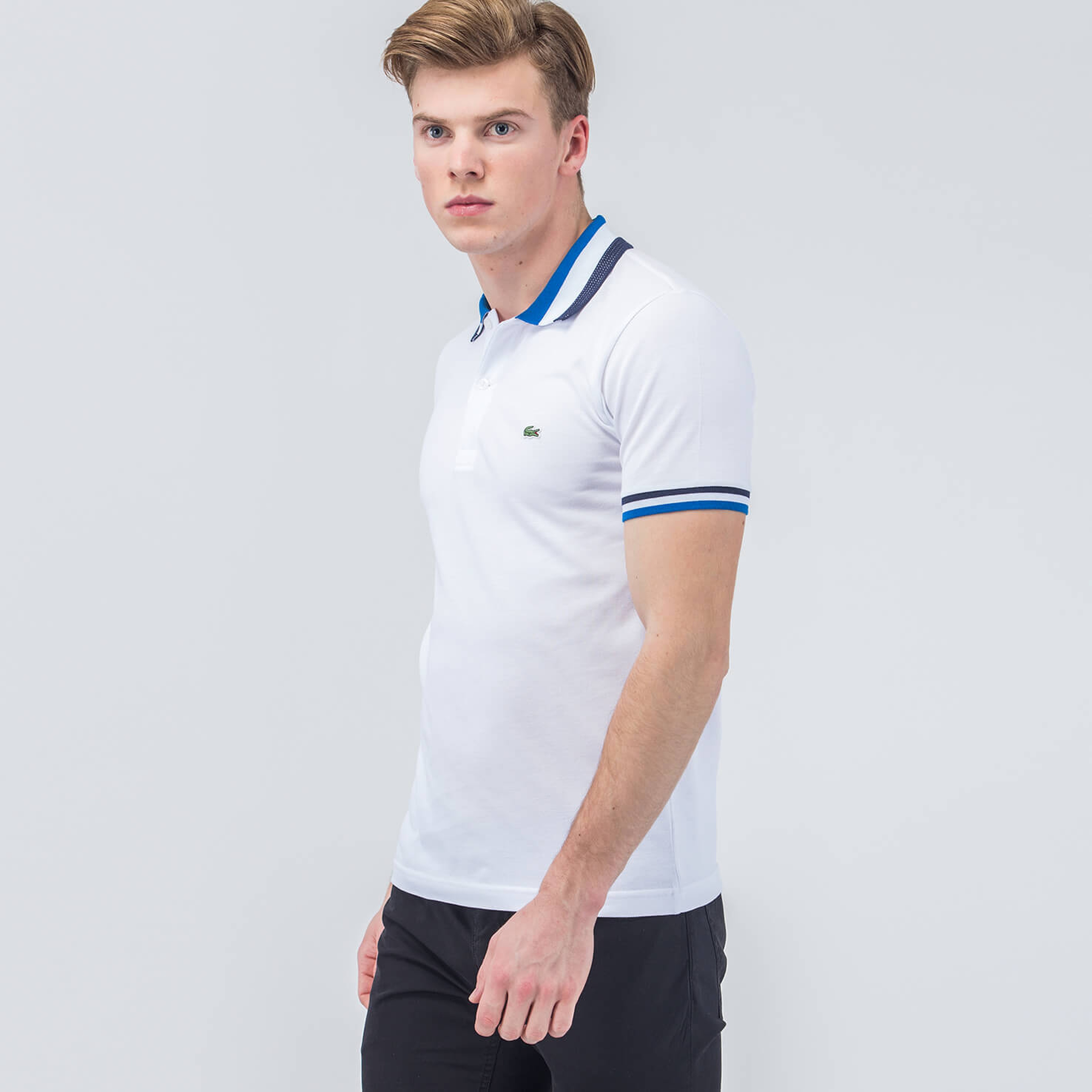 Lacoste Erkek Beyaz Slim Fit Kısa Kollu Polo