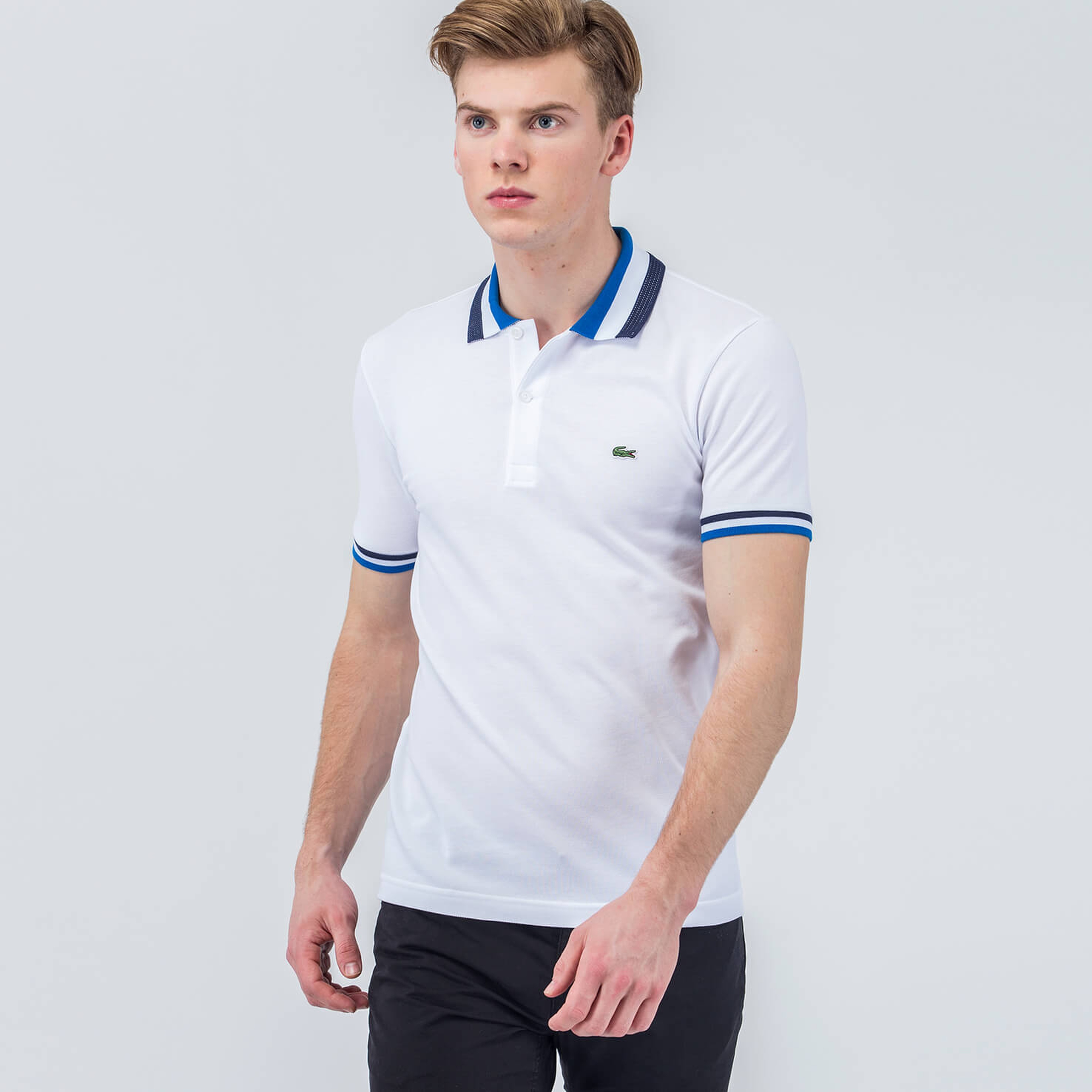Lacoste Erkek Beyaz Slim Fit Kısa Kollu Polo