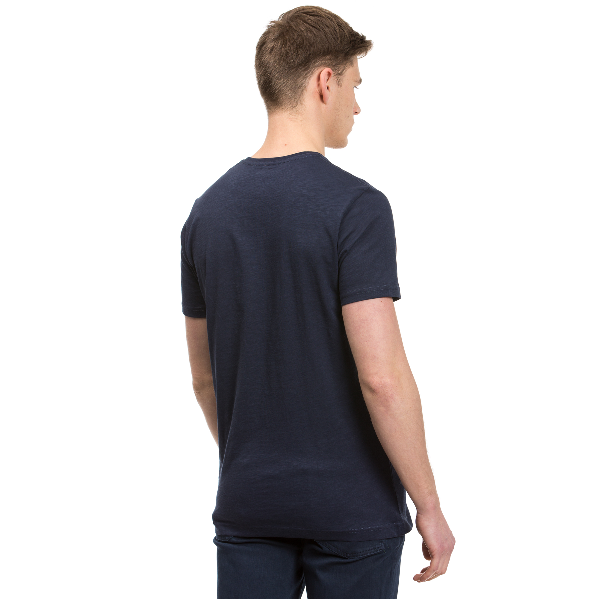 Nautica Erkek Lacivert Slim Fit Kısa Kollu T-Shirt