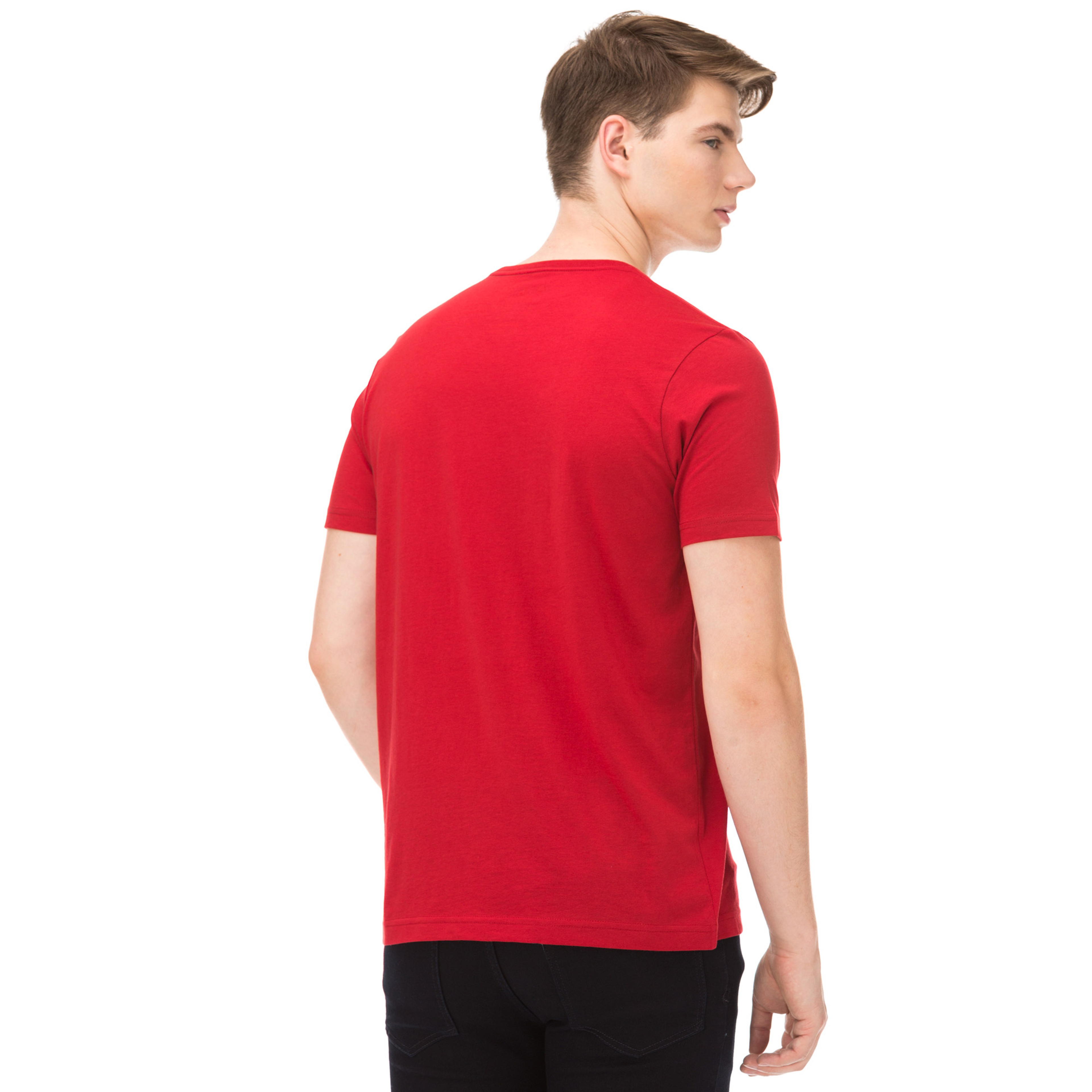 Nautica Erkek Kırmızı Slim Fit T-Shirt