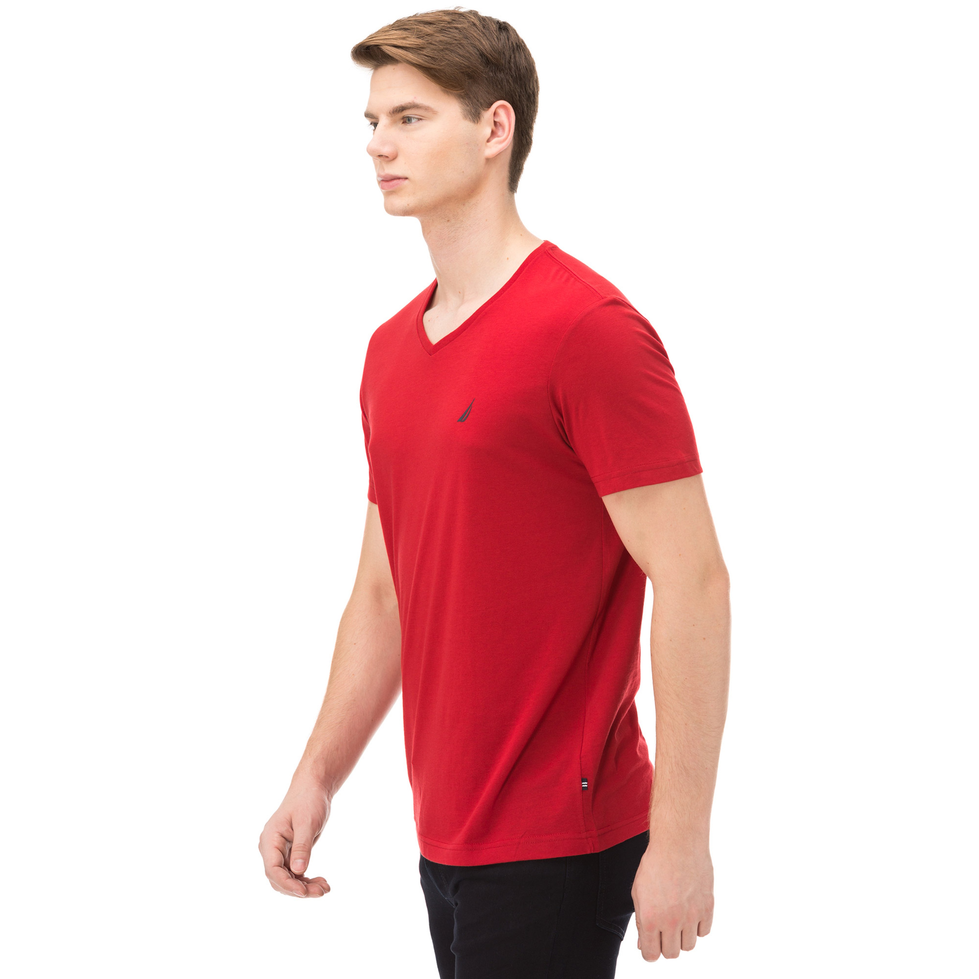 Nautica Erkek Kırmızı Slim Fit T-Shirt