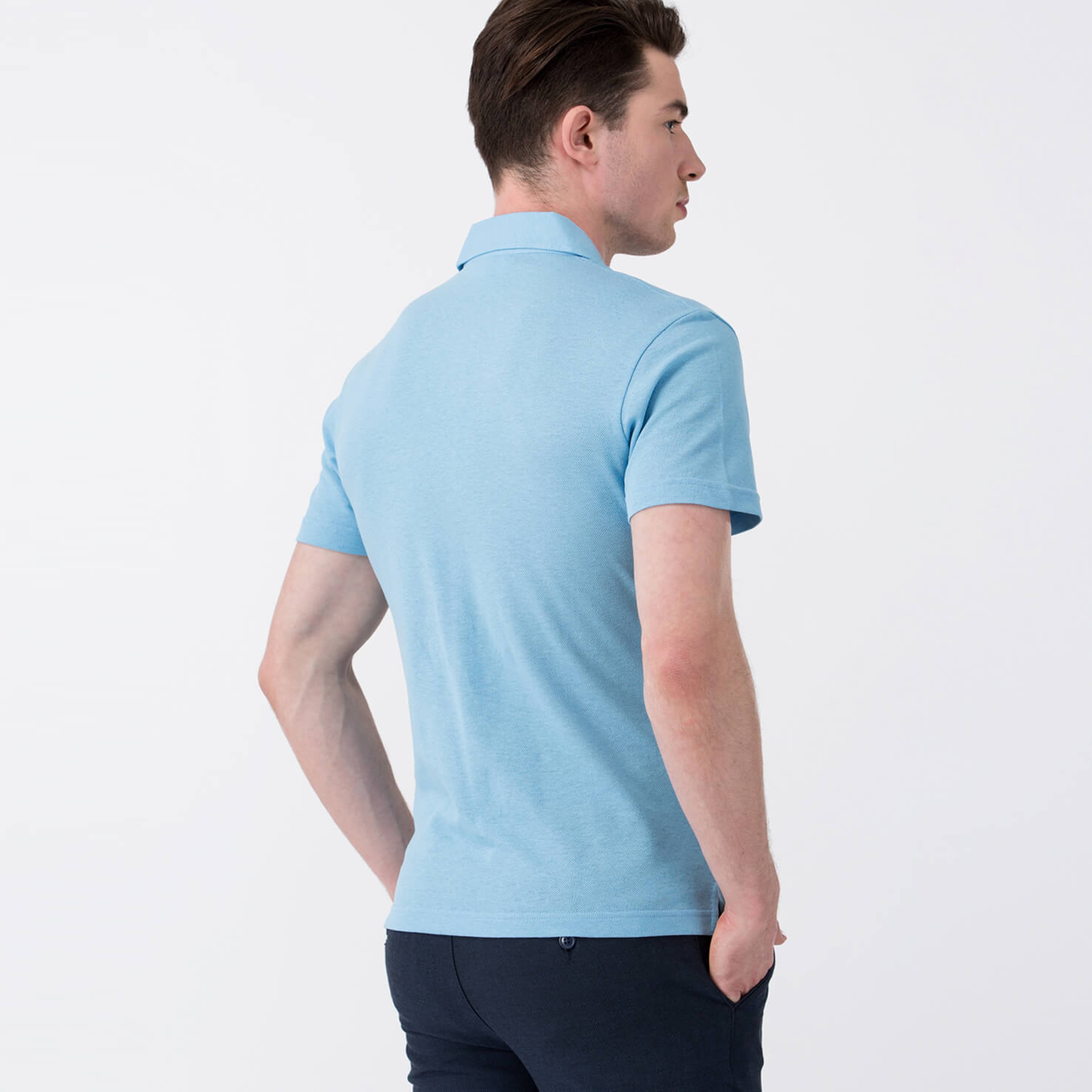 Lacoste Erkek Mavi Kısa Kollu Polo