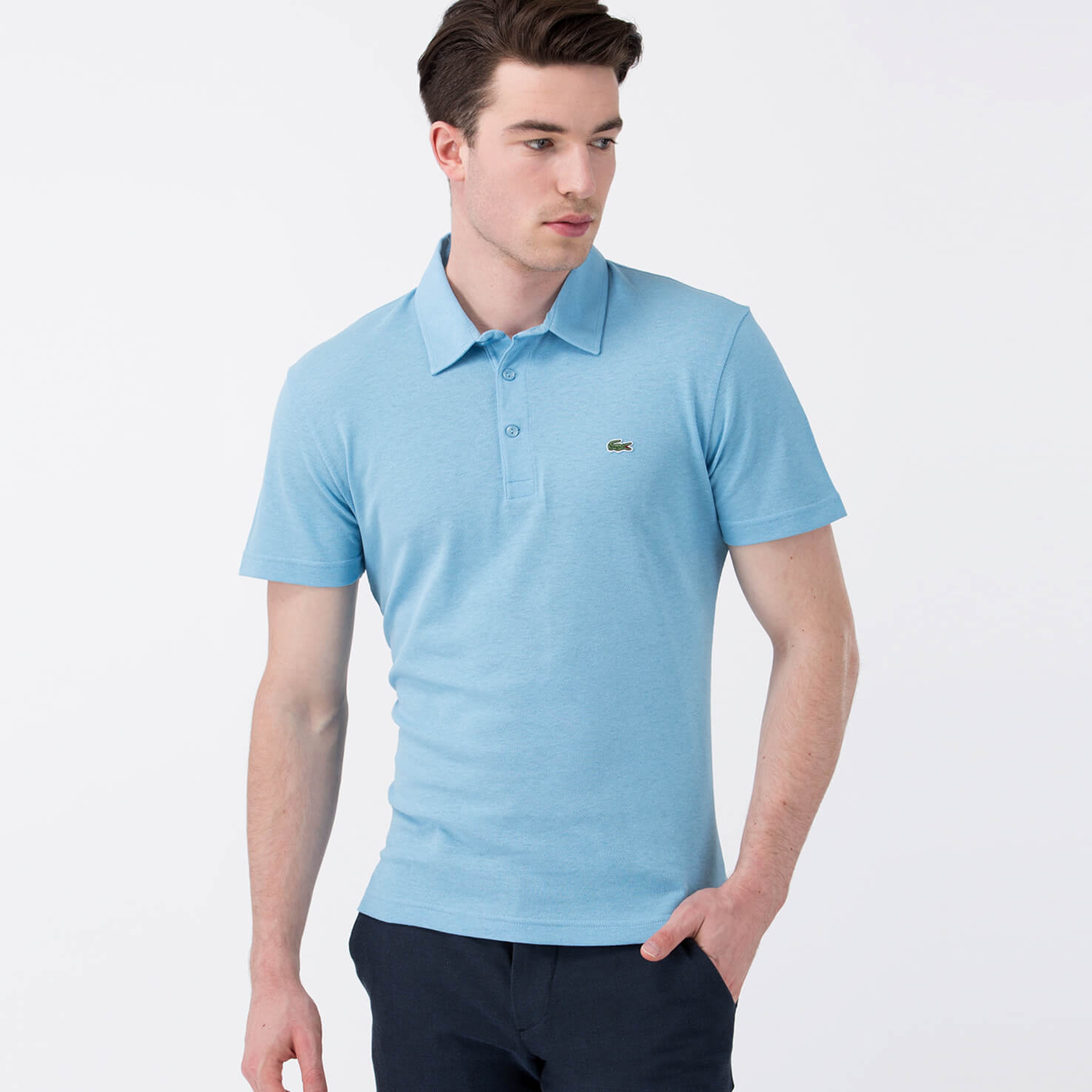Lacoste Erkek Mavi Kısa Kollu Polo