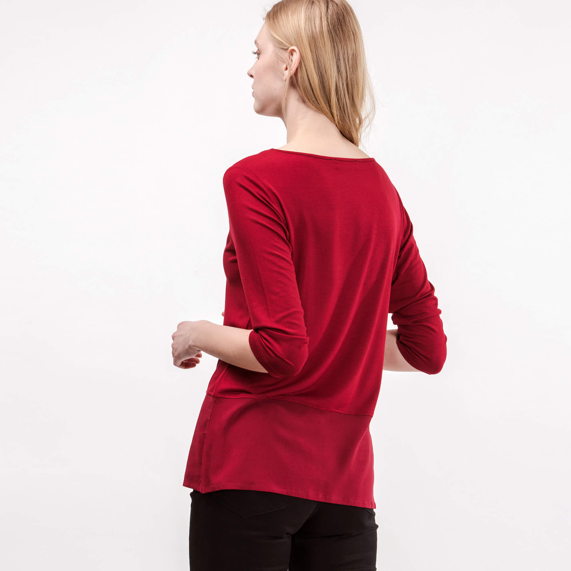 Lacoste Kadın Bordo Uzun Kollu T-Shirt